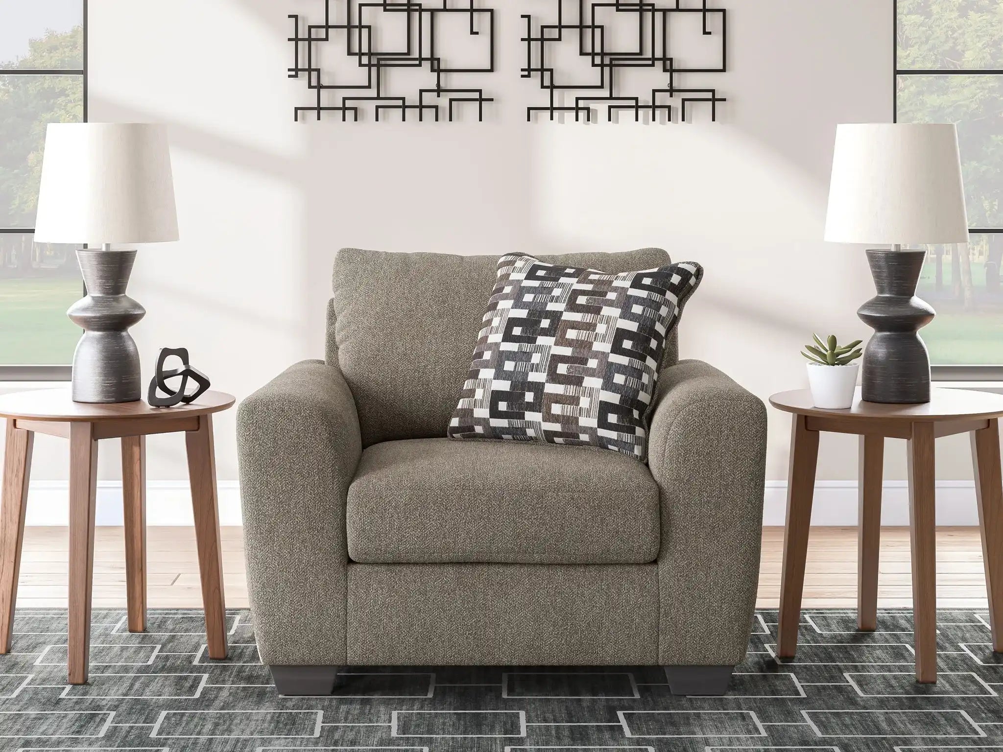 Triston-Peaks - Chair And A Half - Suede