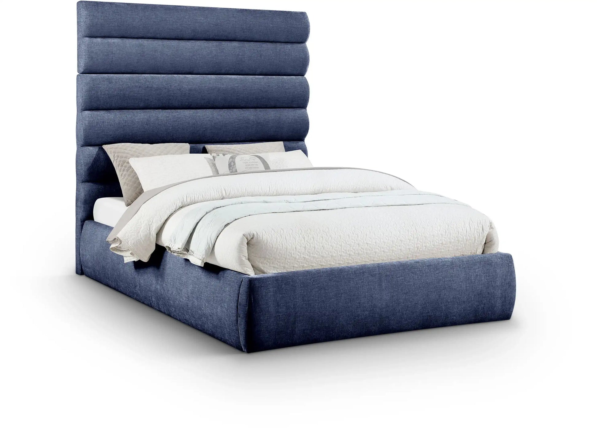 Adam - Chenille Fabric Bed With 70.5" Headboard - Best Buy Furniture