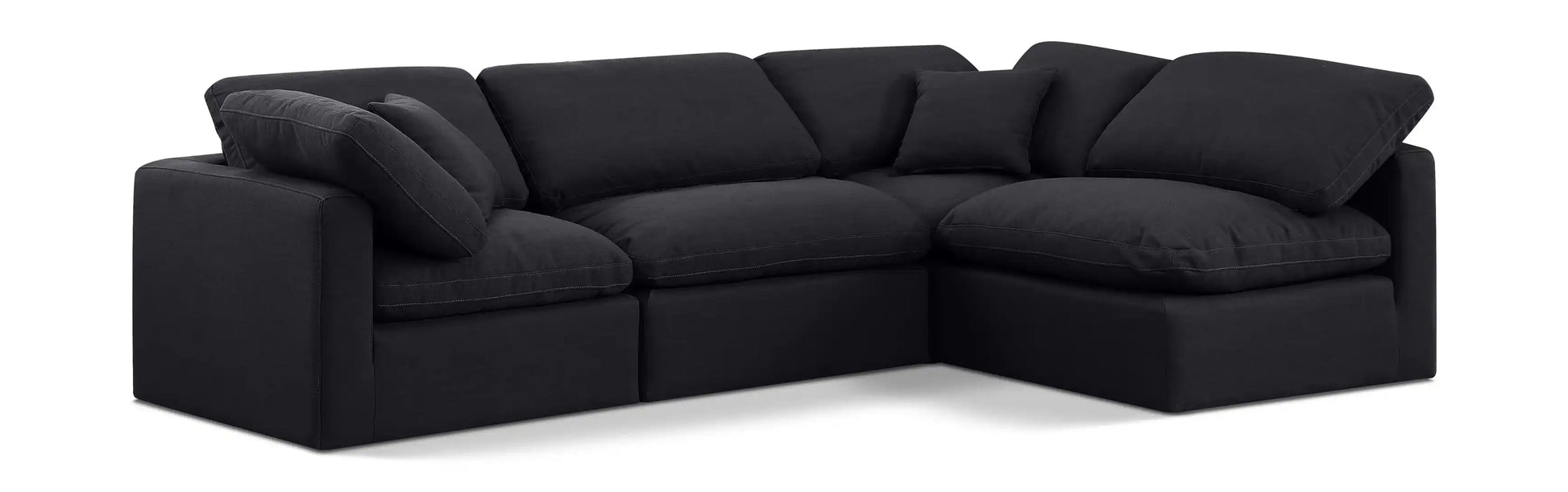 Indulge - Linen 4 Piece Modular Sectional - Best Buy Furniture