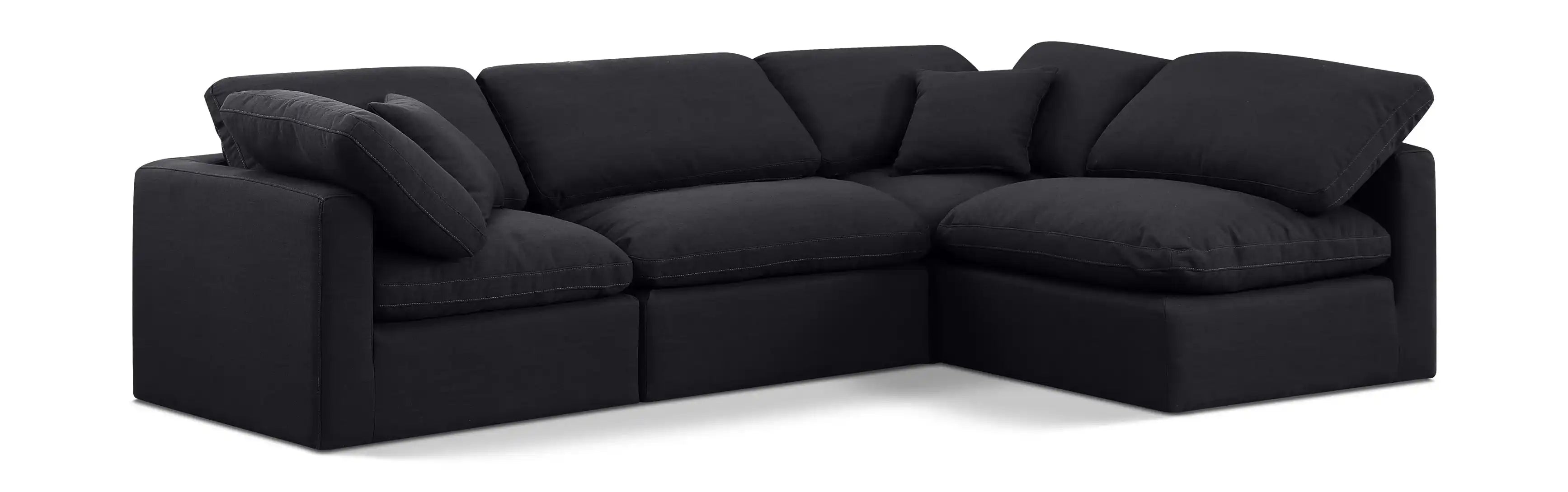 Indulge - Linen 4 Piece Modular Sectional - Best Buy Furniture