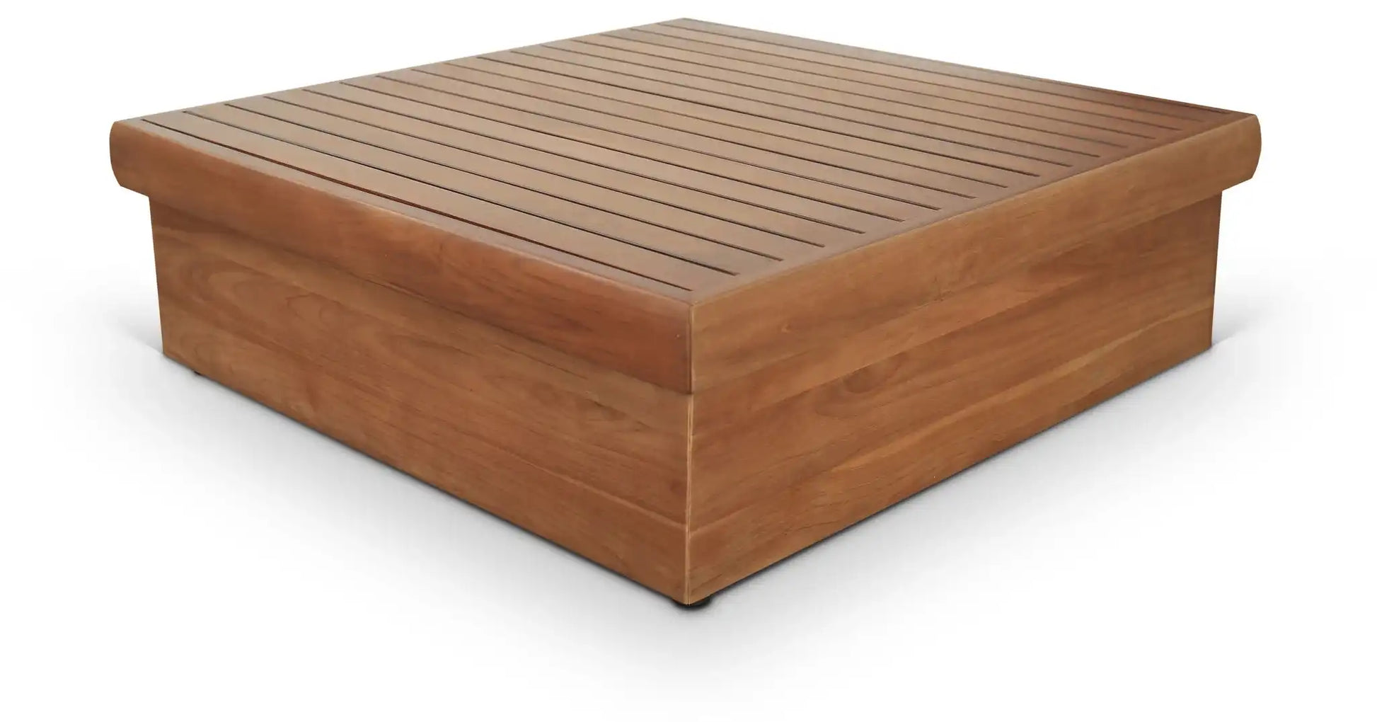 Mirella - Teak Wood Outdoor Patio Coffee Table - Natural - Best Buy Furniture