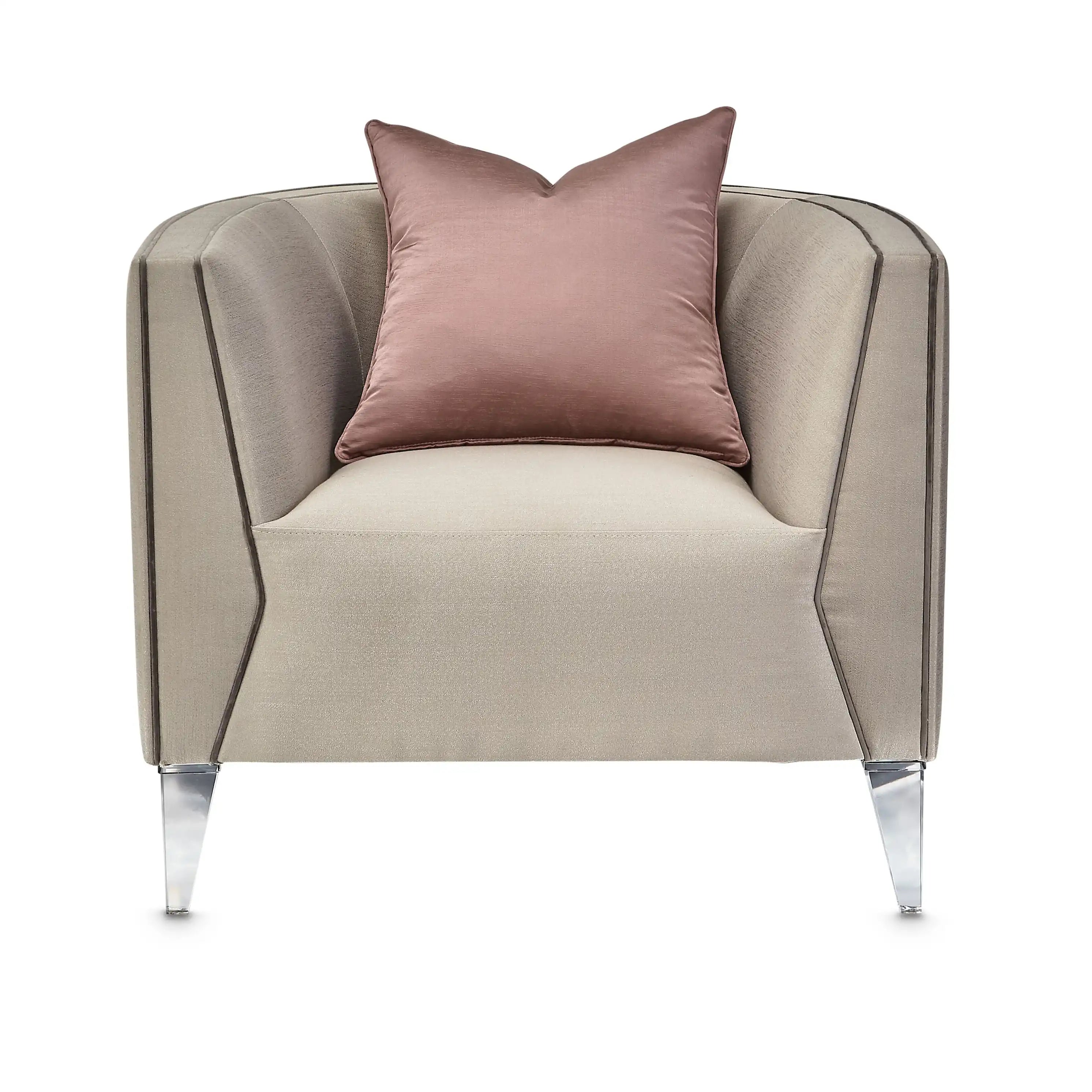 Linea - Matching Chair - Metallic/SilverMist - Best Buy Furniture