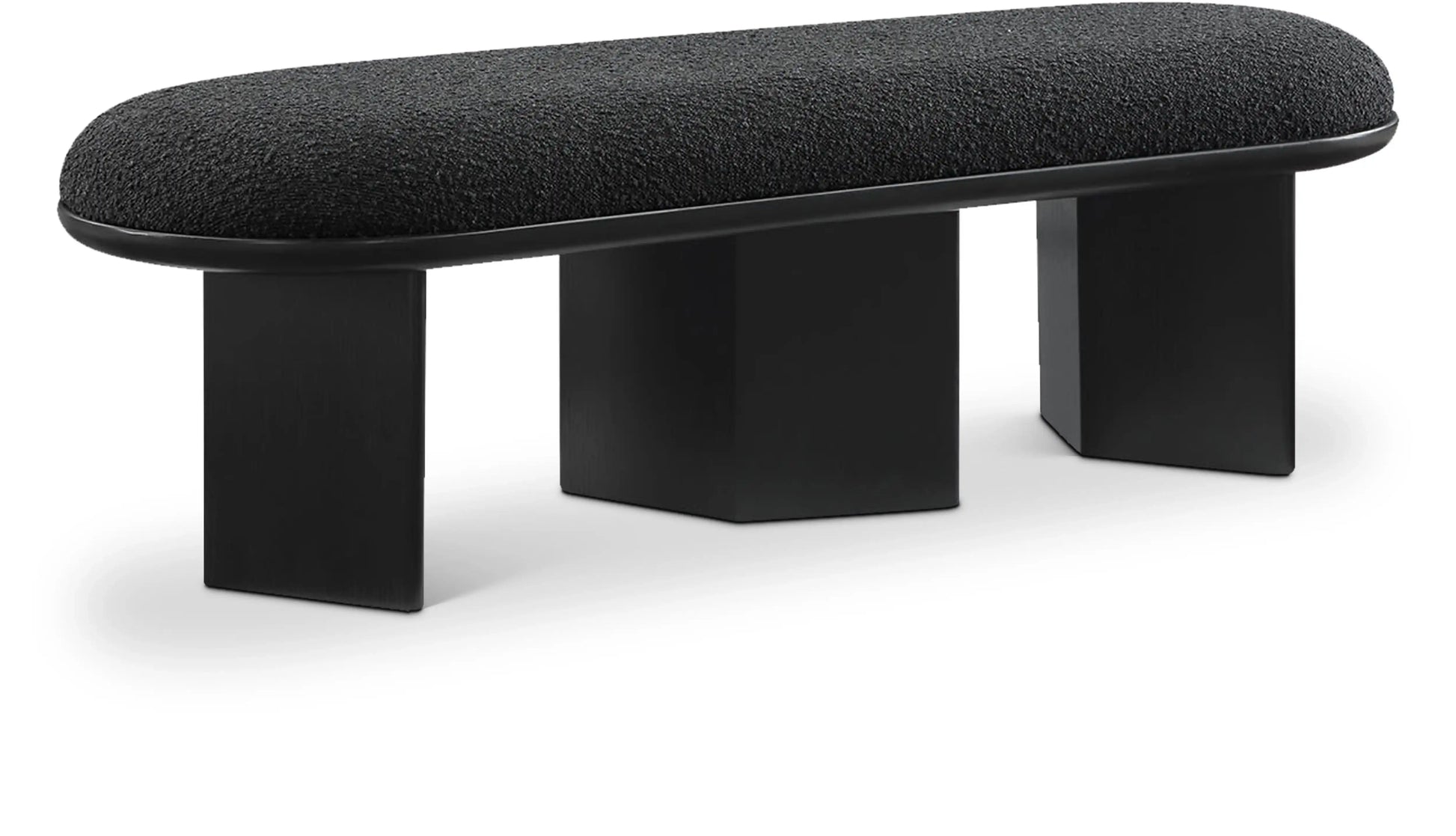 Wilshire - Bench With Black Base - Best Buy Furniture