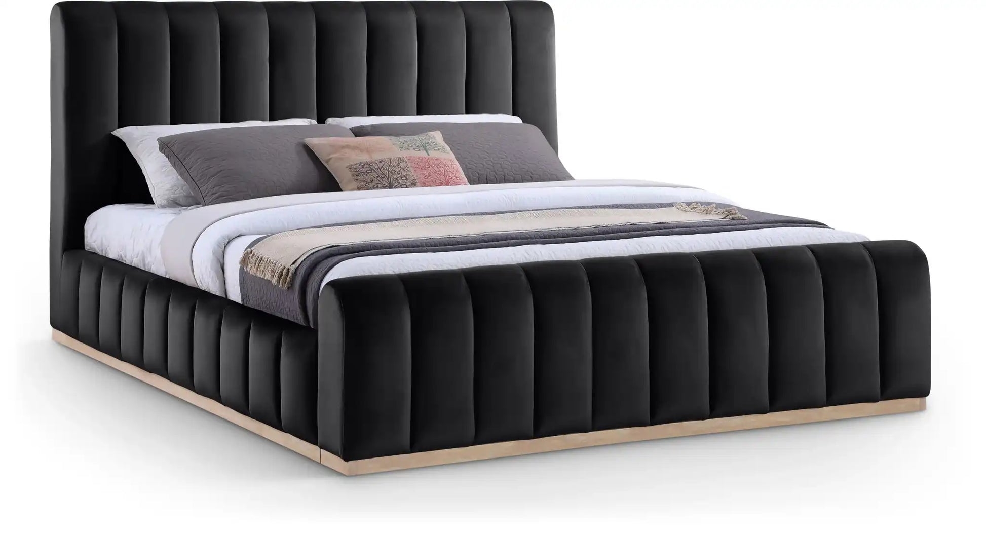 Amara - Velvet Bed - Best Buy Furniture