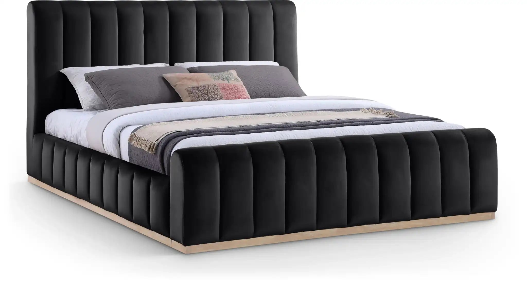Amara - Velvet Bed - Best Buy Furniture