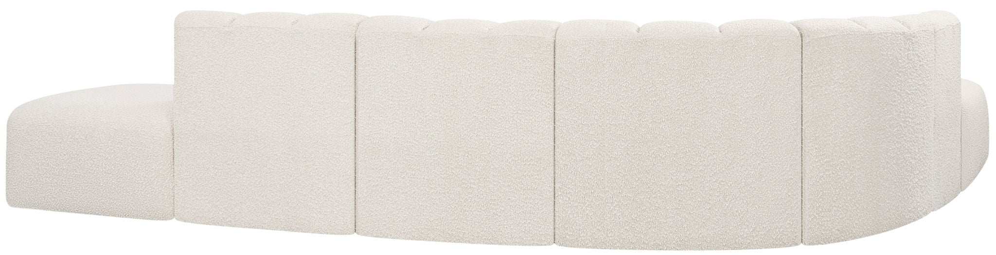 Arc - Boucle Fabric 7 Piece Corner Modular Sofa