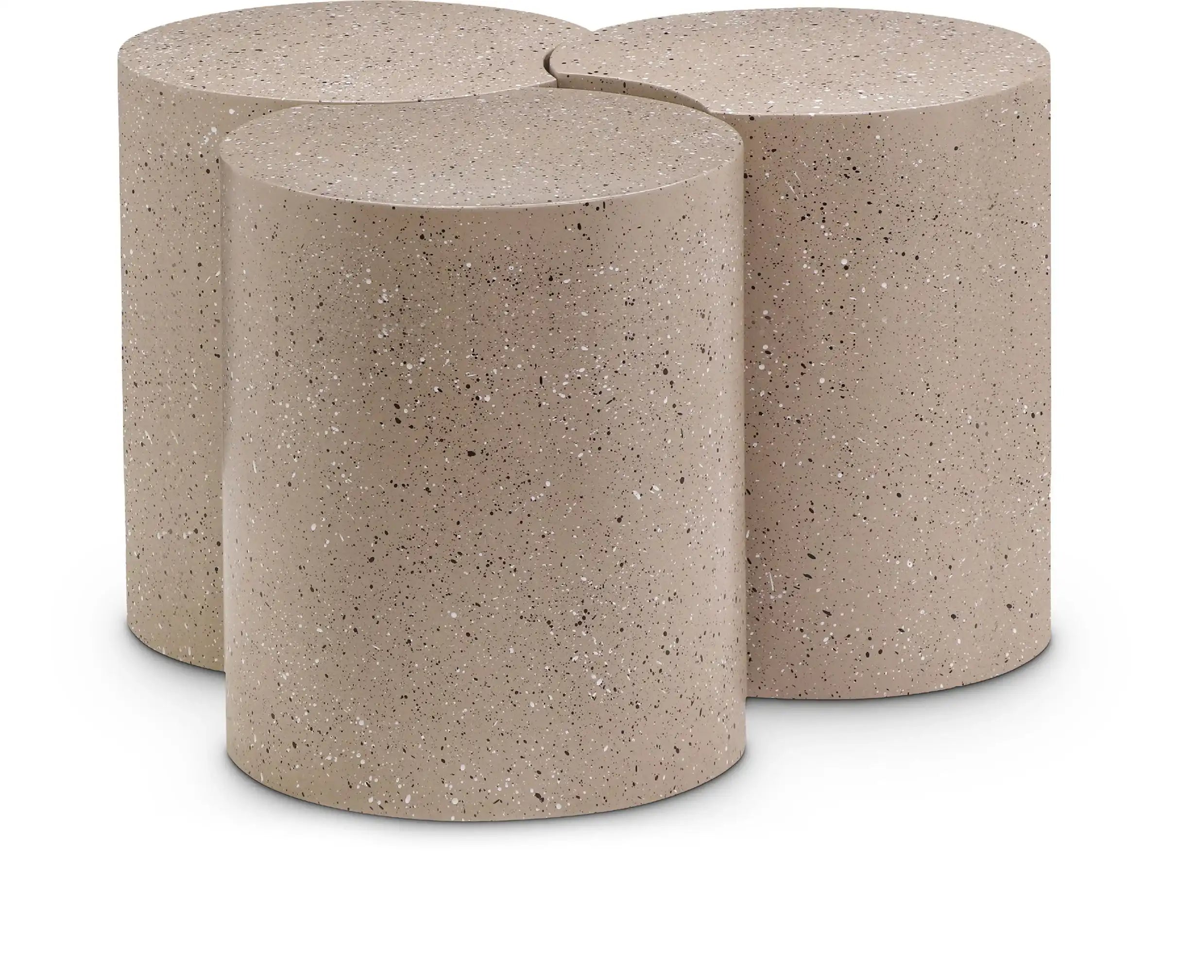 Dimple - 3 Piece Modular Coffee Table - Terazzo Finish - Best Buy Furniture