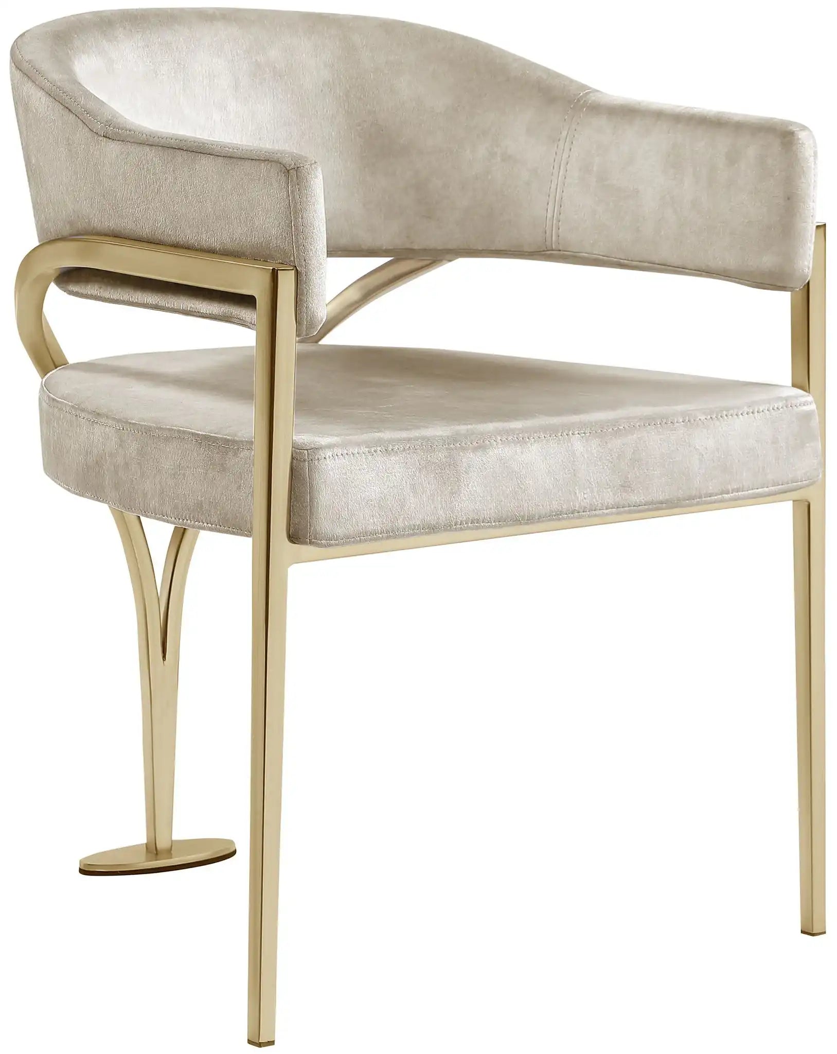 Madelyn - Dining Chair (Set of 2) - Brushed Brass - Best Buy Furniture