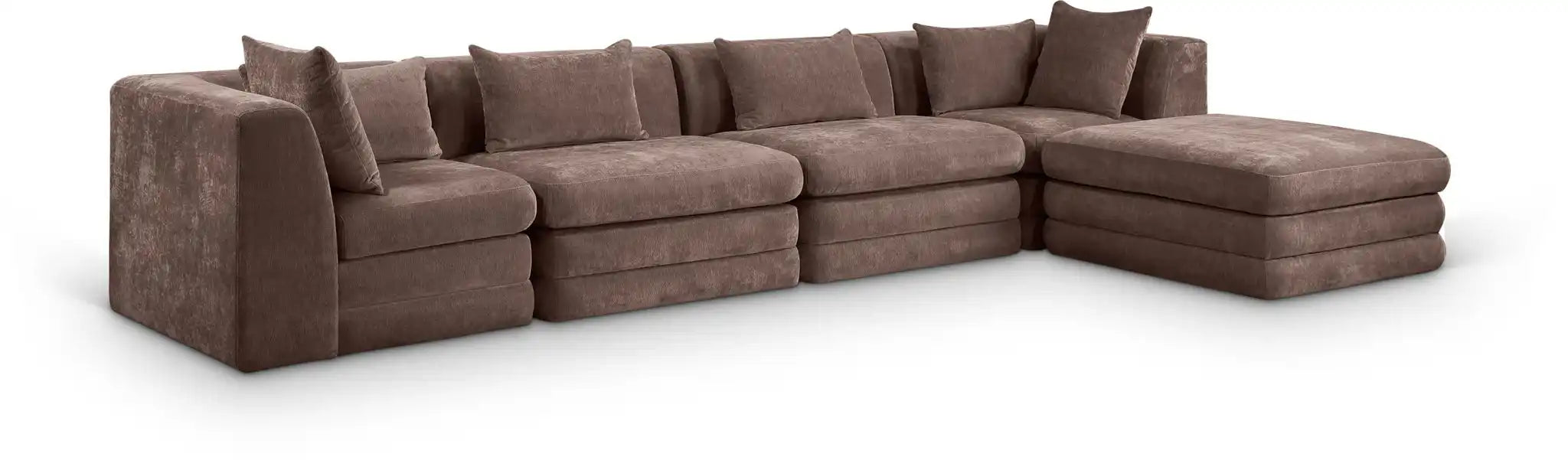 Stellar - 5 Piece Upholstered Modular Sectional - Best Buy Furniture