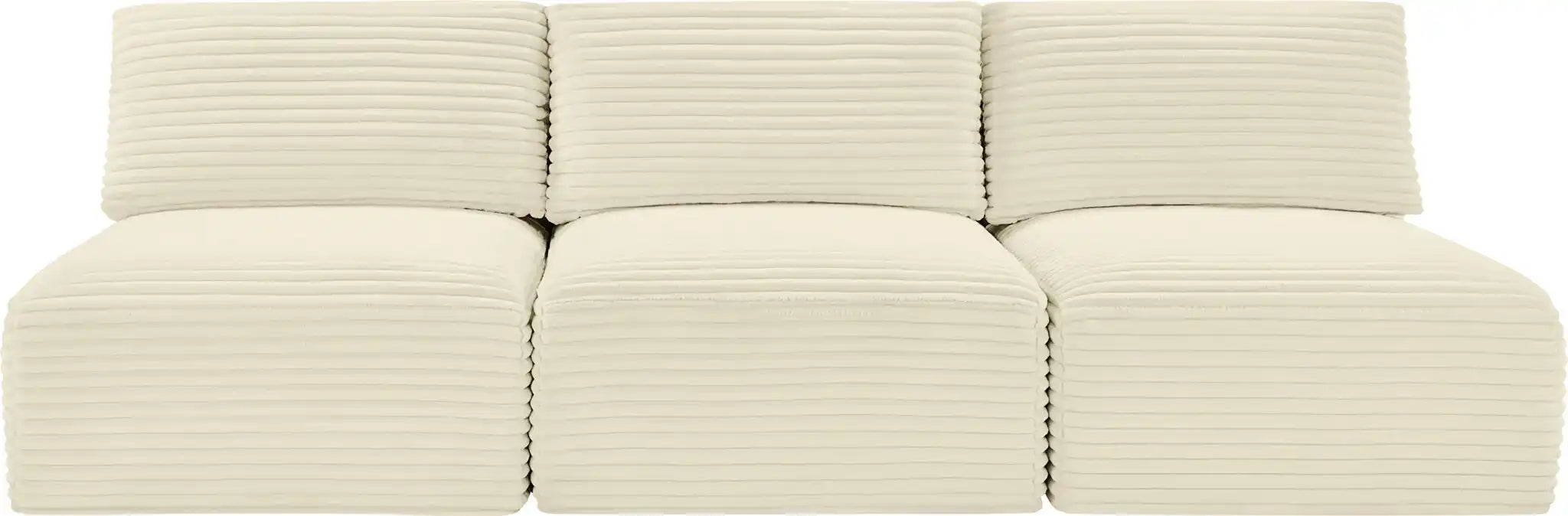 Shaggy - 3 Seat Modular Armless Sofa