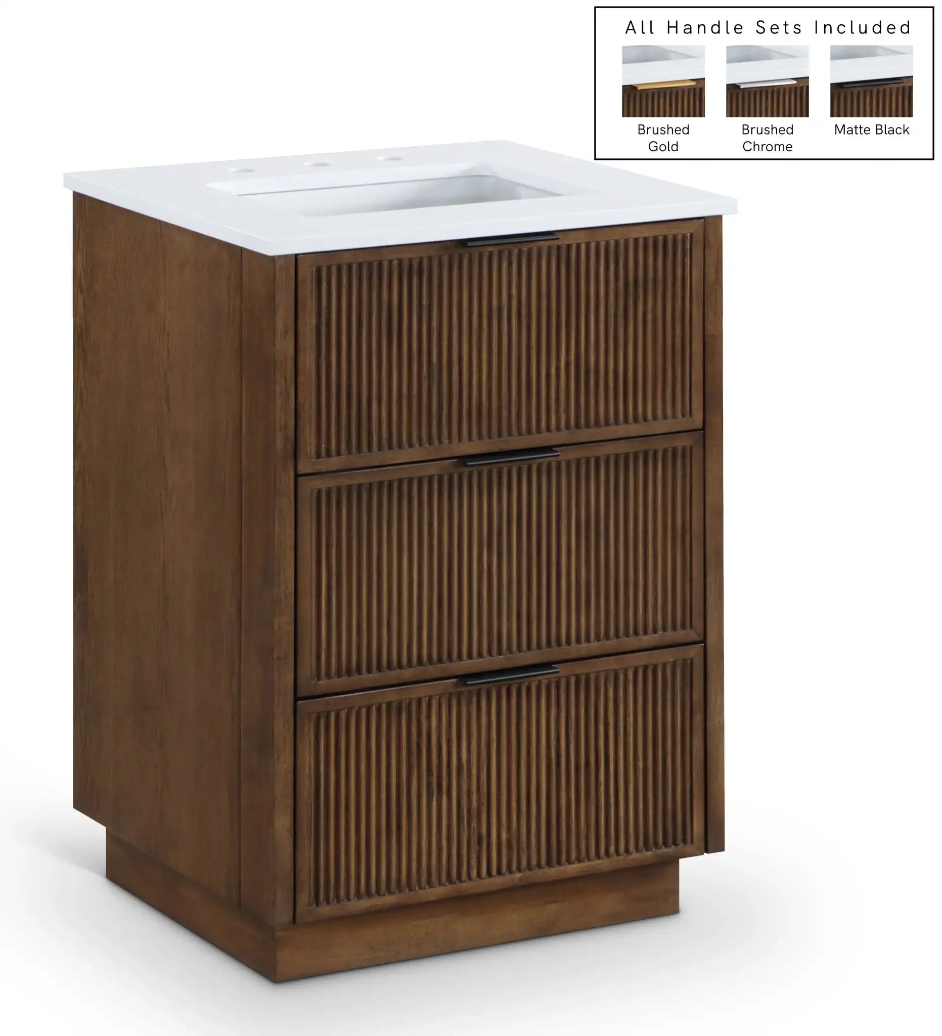 Willard - Engineered Stone And Solid Wood Bathroom Vanity - Best Buy Furniture