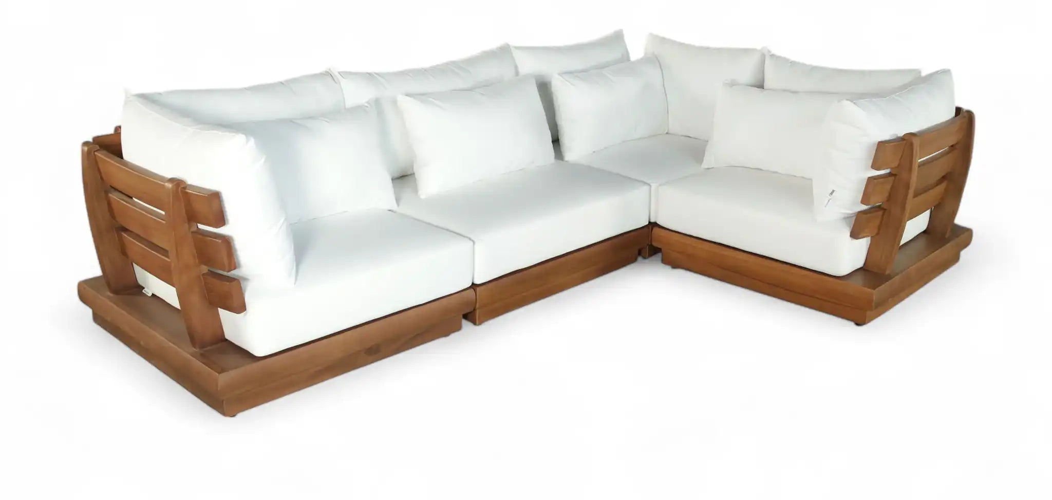 Mirella - 4 Piece Water Resistant Fabric Outdoor Patio Modular Sectional - Best Buy Furniture