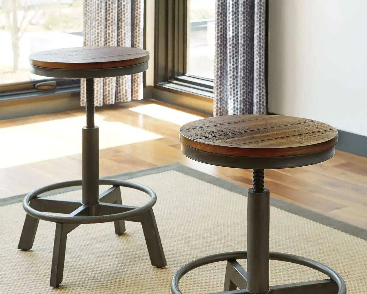Torjin - Swivel Stool (Set of 2) - Best Buy Furniture