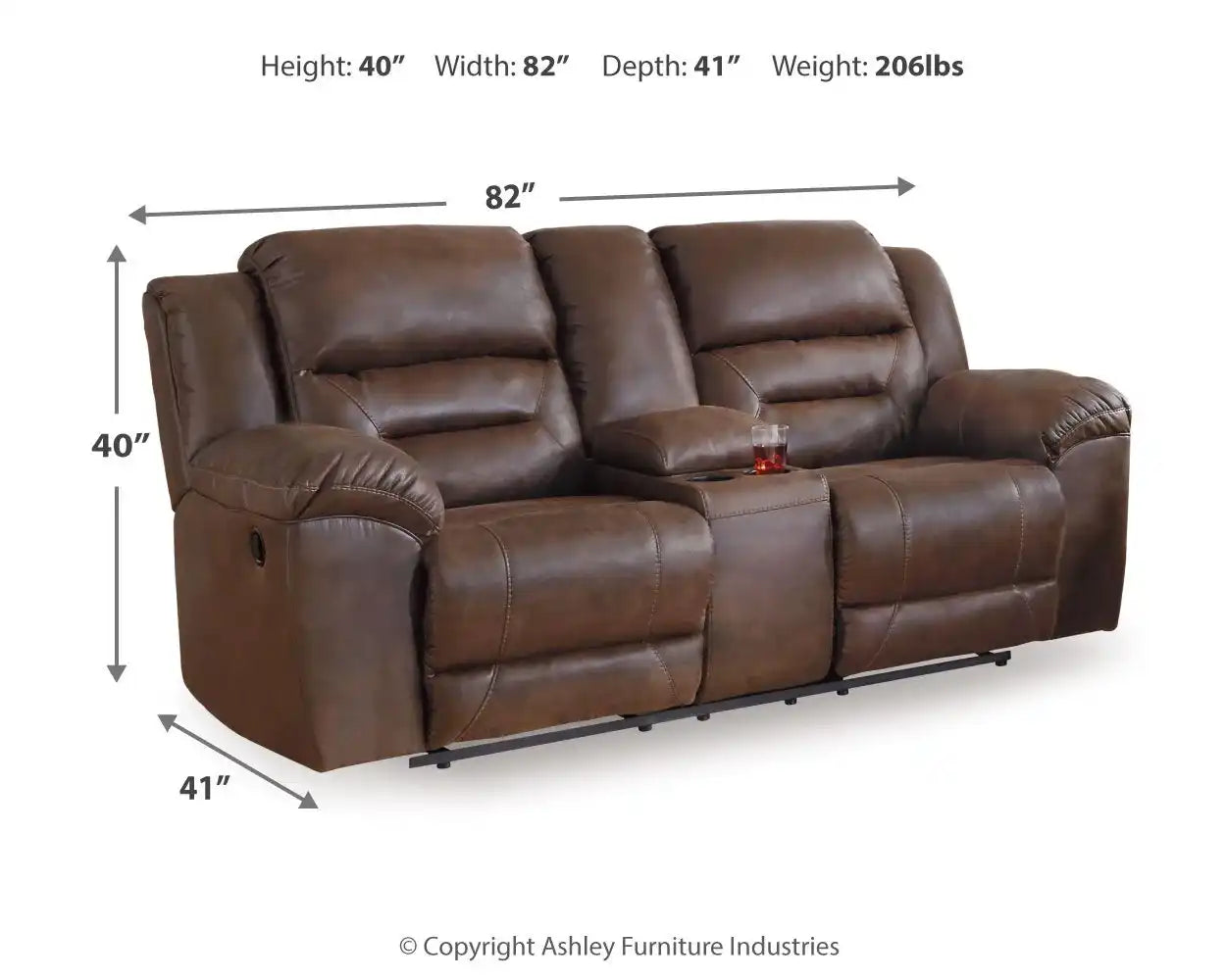 Stoneland - Reclining Loveseat - Best Buy Furniture