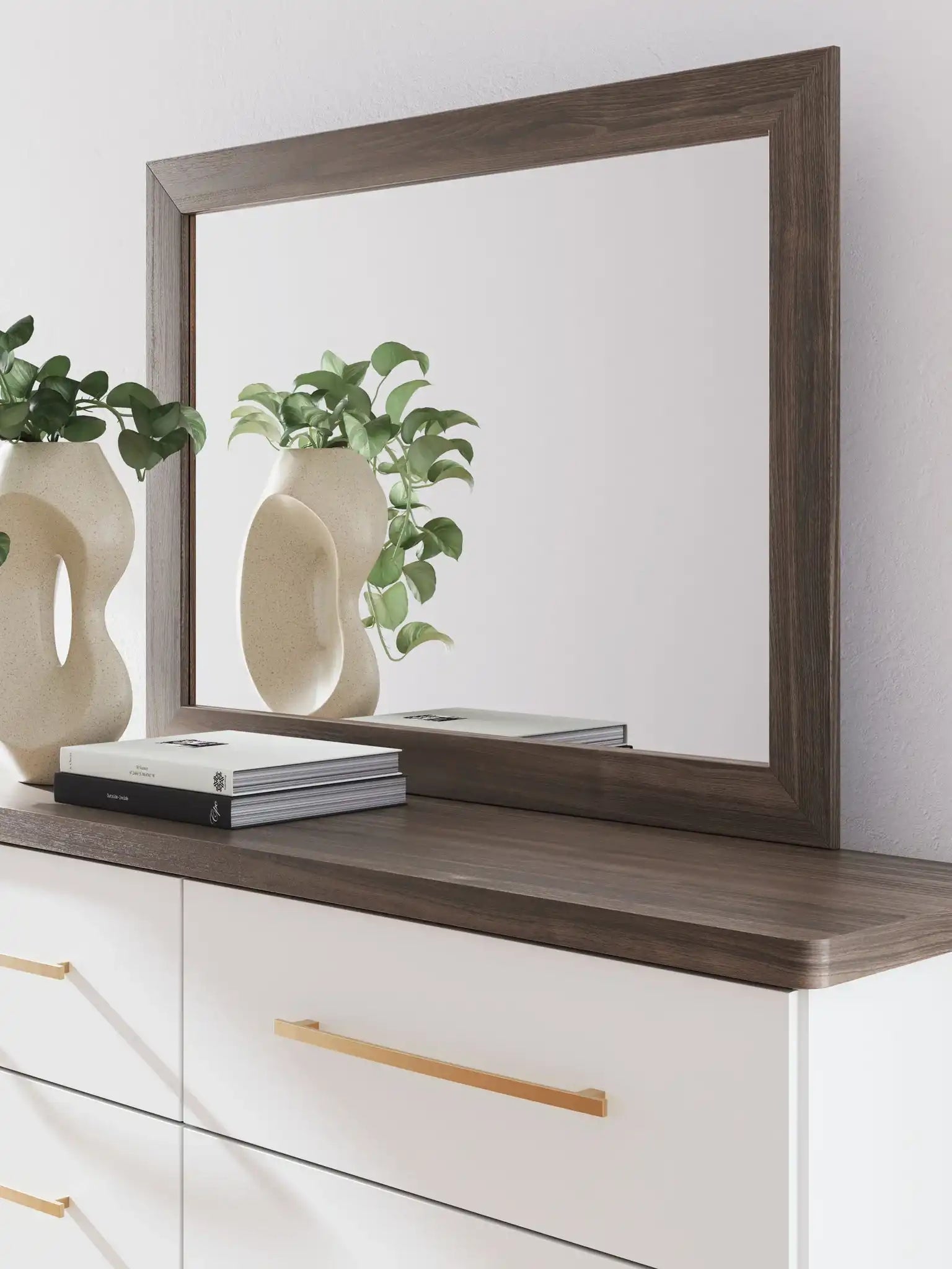 Kendanport - Bedroom Mirror - Brown - Best Buy Furniture