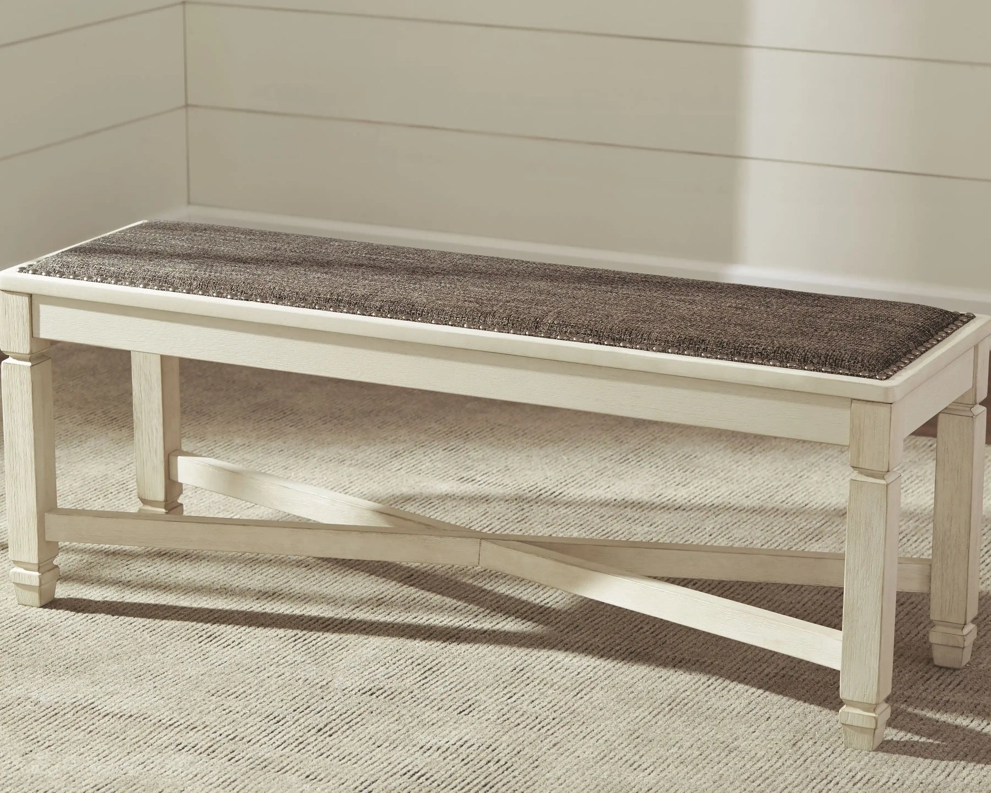 Bolanburg - Large UPH Dining Room Bench - Beige - Best Buy Furniture