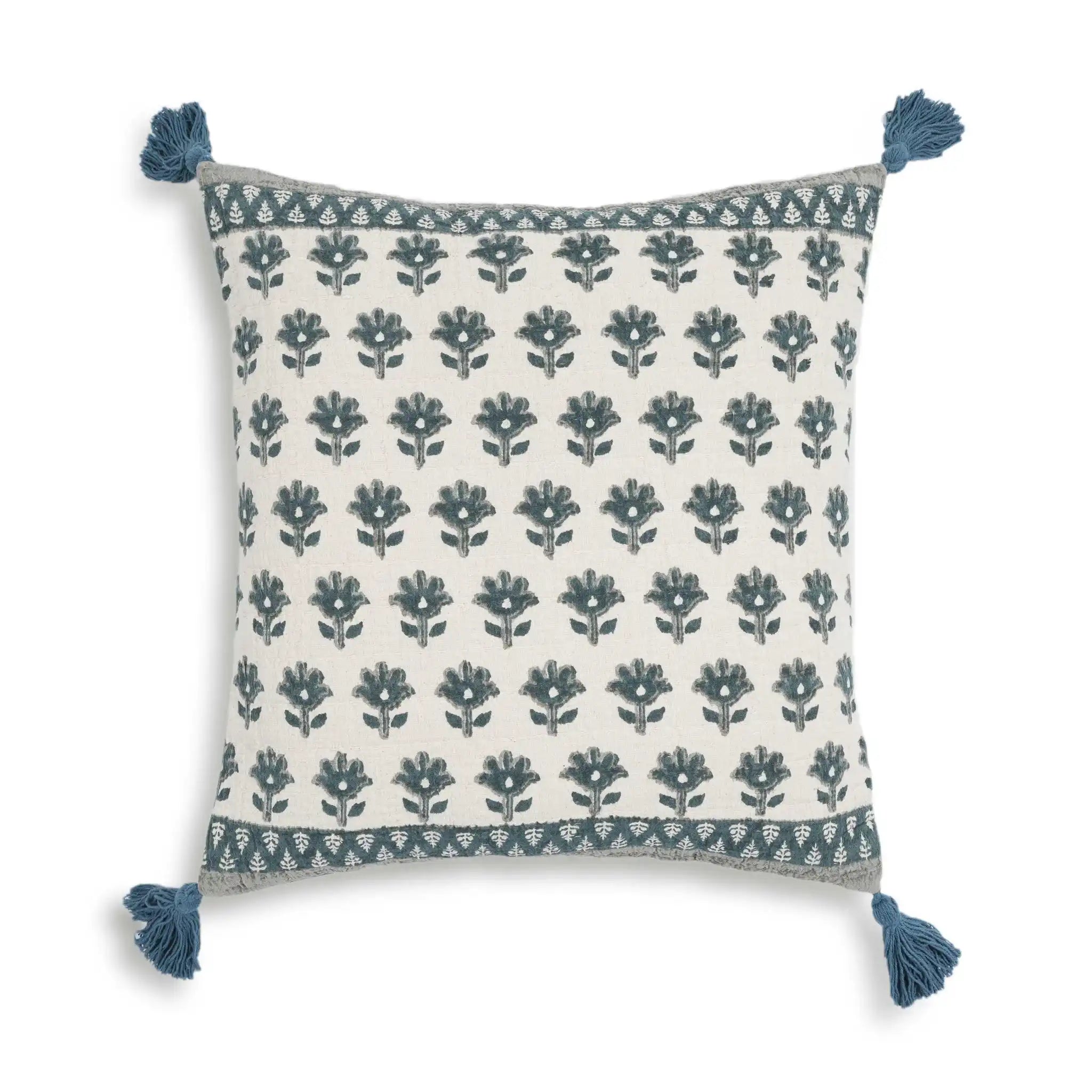 Blossom - Accent Cushion Cover - Blue - Best Buy Furniture