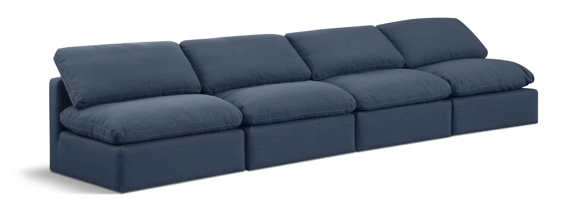 Indulge - Linen 4 Seat Modular Armless Sofa - Best Buy Furniture