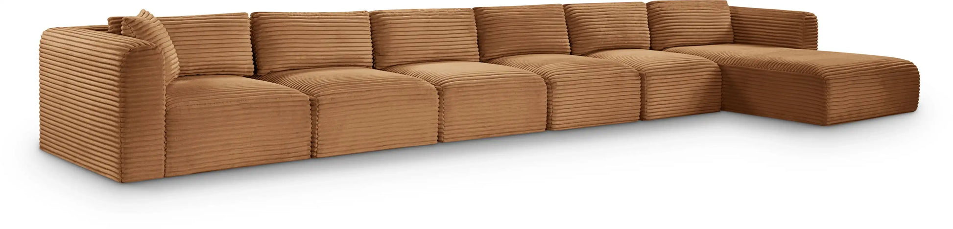 Shaggy - Fabric 6 Piece Modular Sectional With Chaise - Best Buy Furniture