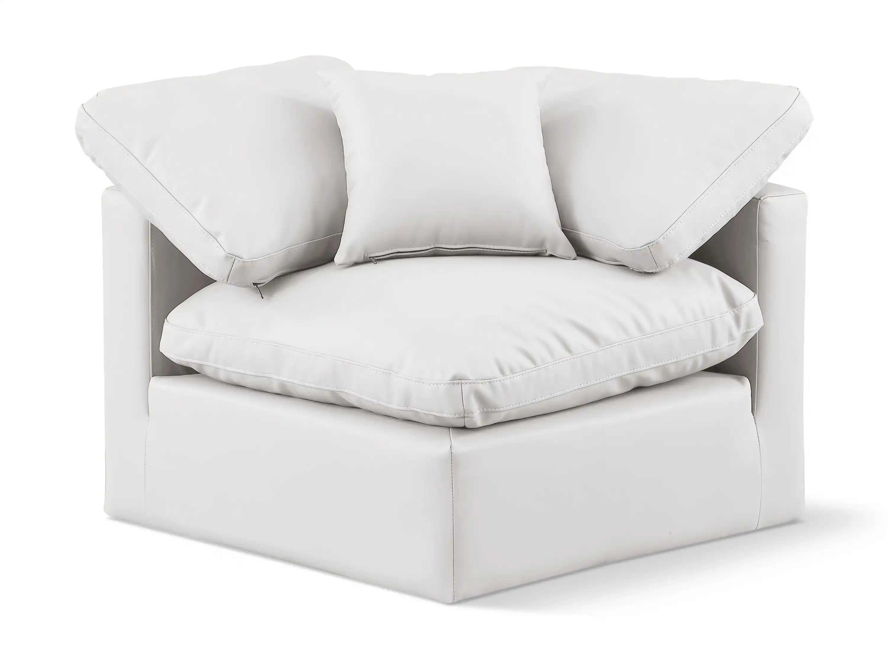 Indulge - Faux Leather Corner Chair - Best Buy Furniture