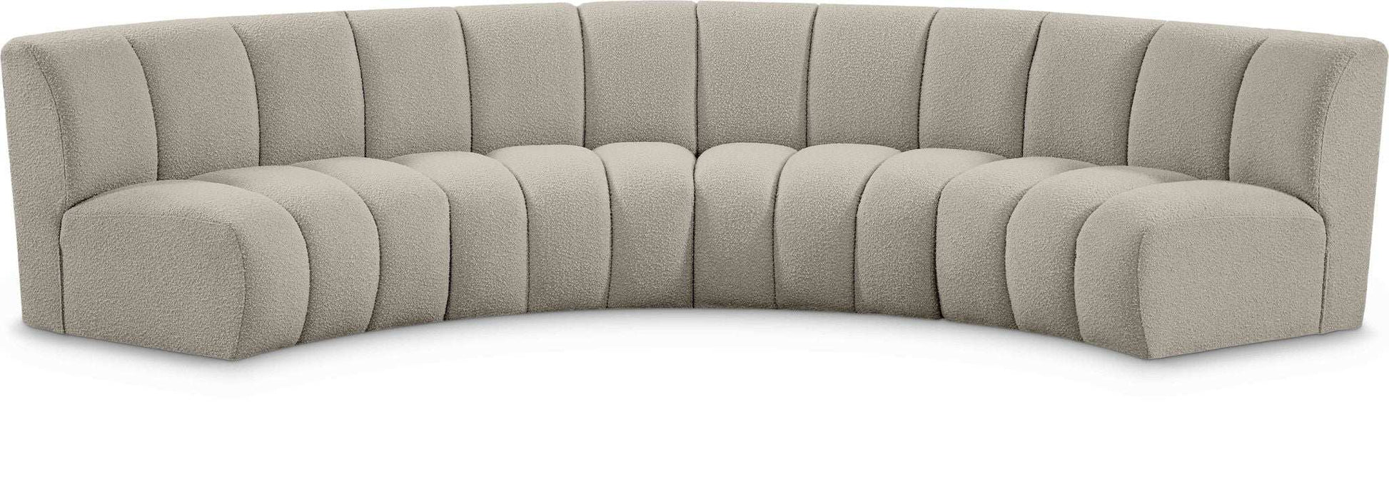 Infinity - 4 Piece Boucle Modular Sectional - Best Buy Furniture