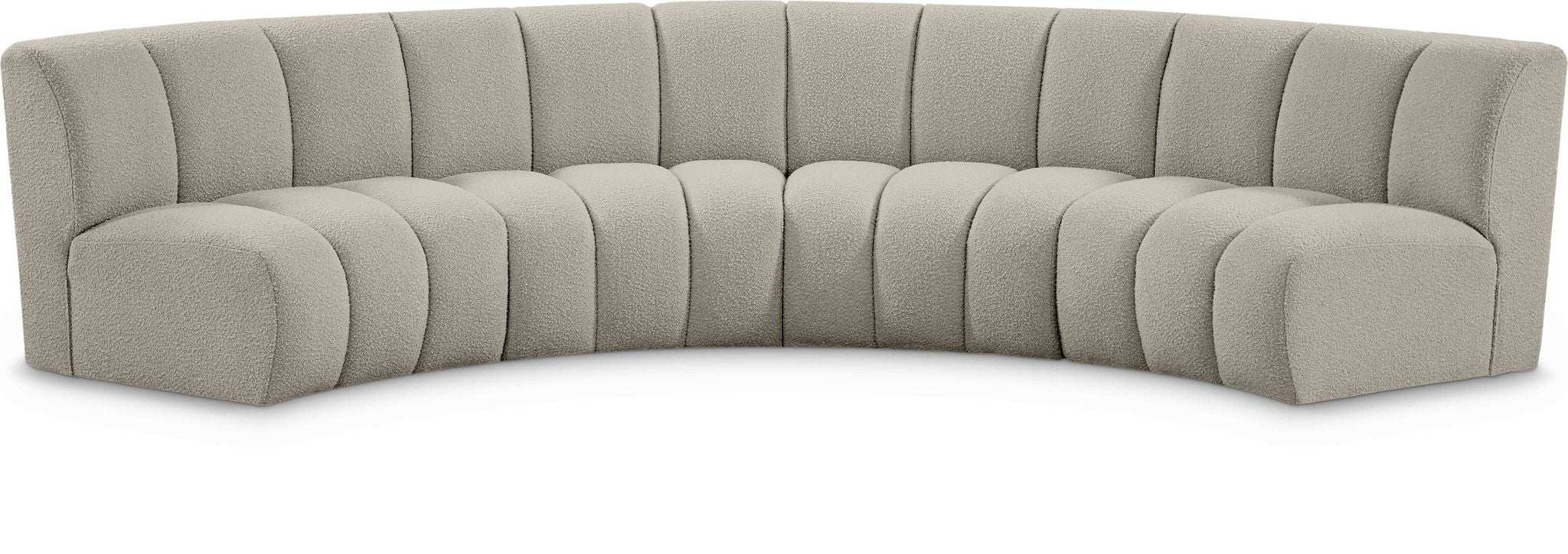 Infinity - 4 Piece Boucle Modular Sectional - Best Buy Furniture