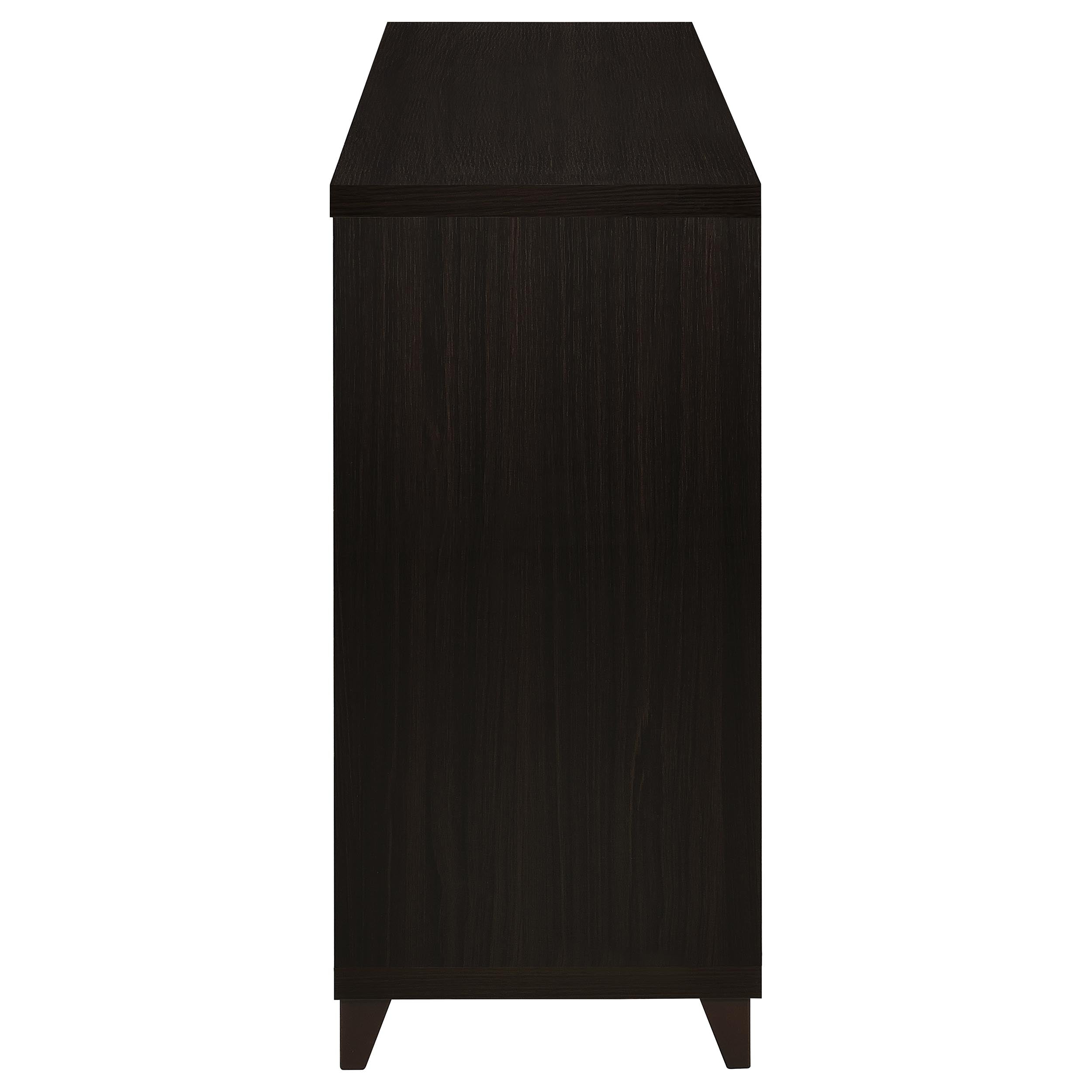 Lewes 2-door Engineered Wood 60-inch TV Stand Cappuccino-CoasterEssence