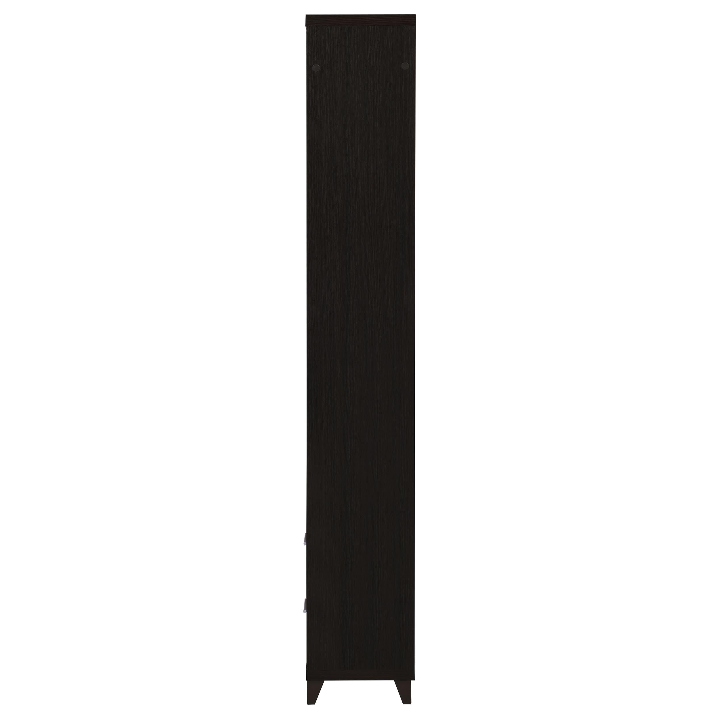 Lewes 4-shelf Engineered Wood Media Tower Cappuccino-CoasterEssence
