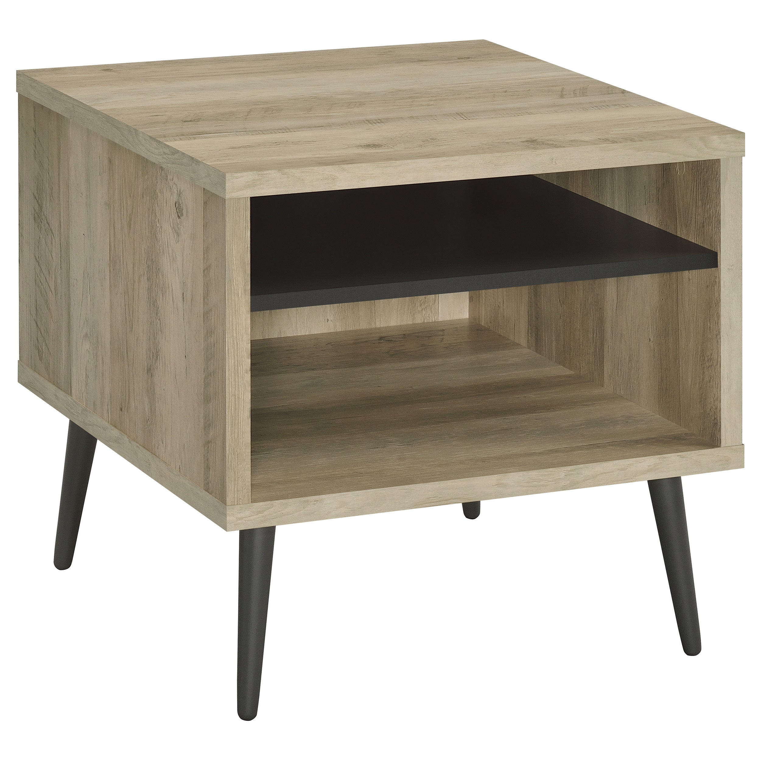 Welsh Square Engineered Wood Side End Table Distressed Pine-