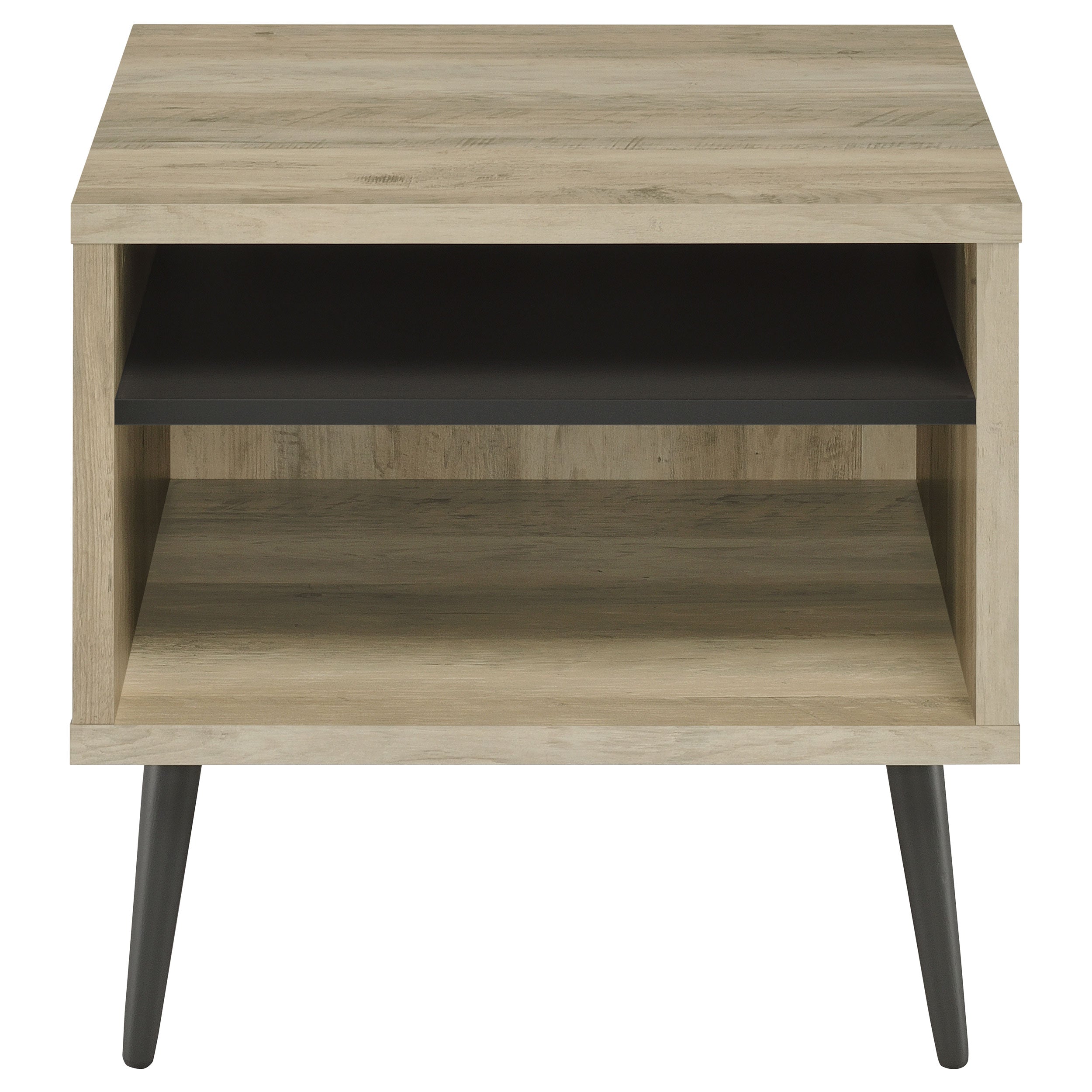 Welsh Square Engineered Wood Side End Table Distressed Pine-