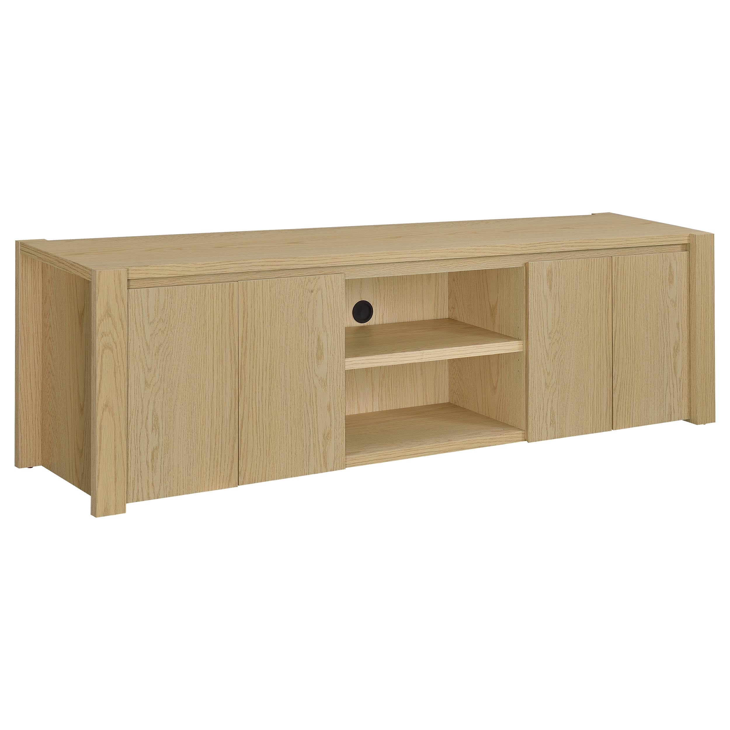 Laurelton 78-inch 4-door TV Stand Media Console Light Oak-