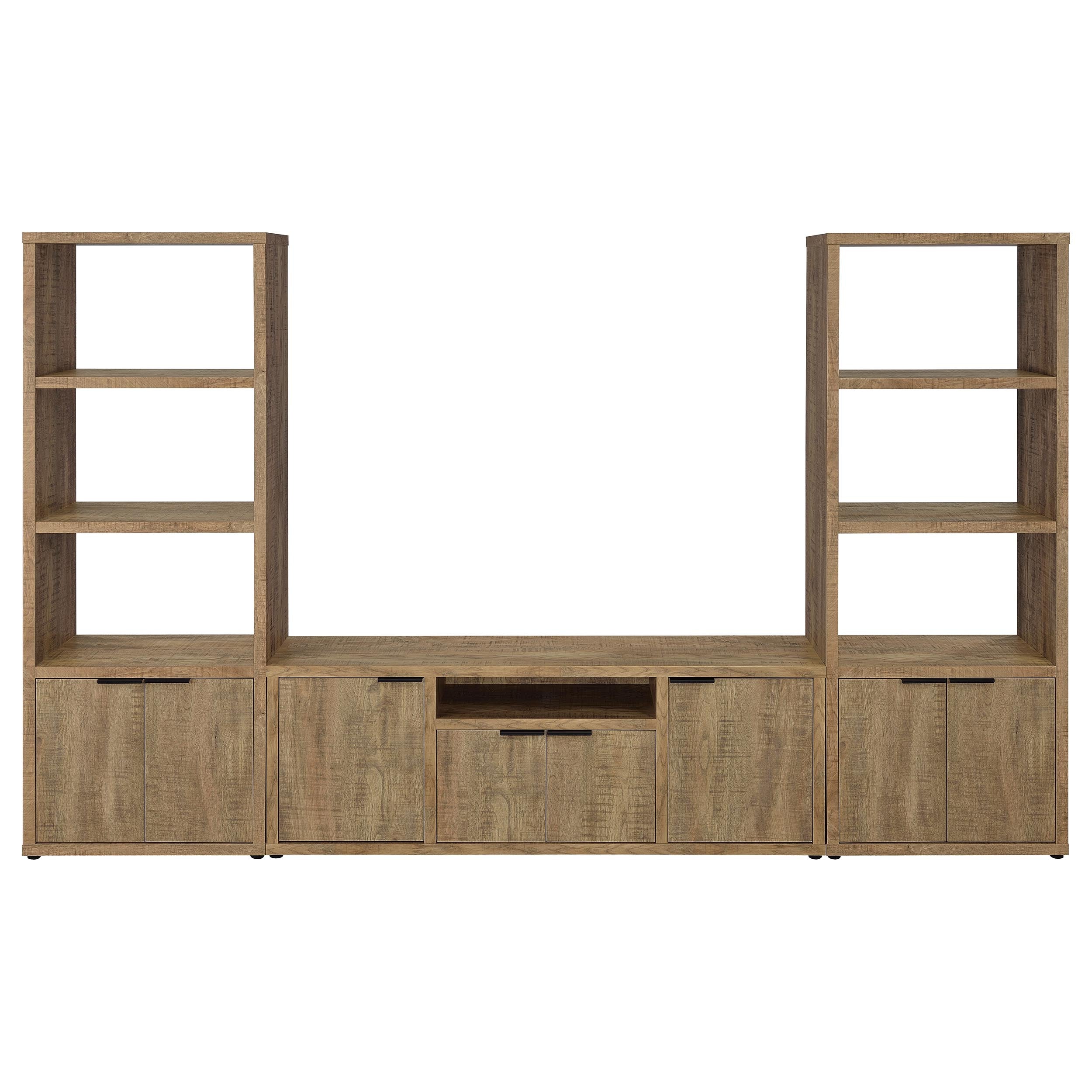 Tabby 3-shelf Engineered Wood Media Tower Mango-