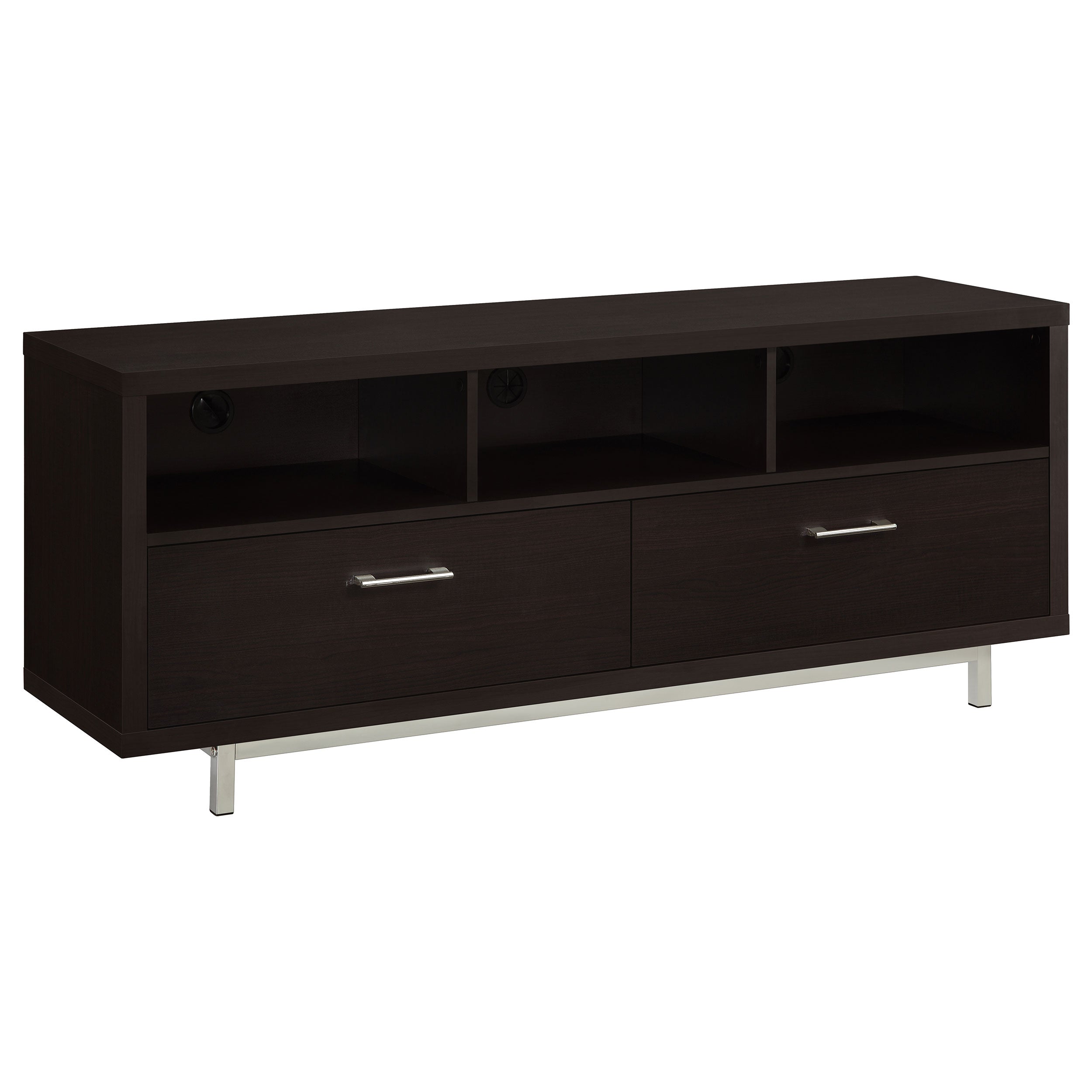 Casey 2-drawer Engineered Wood 60-inch TV Stand Cappuccino-CoasterEssence