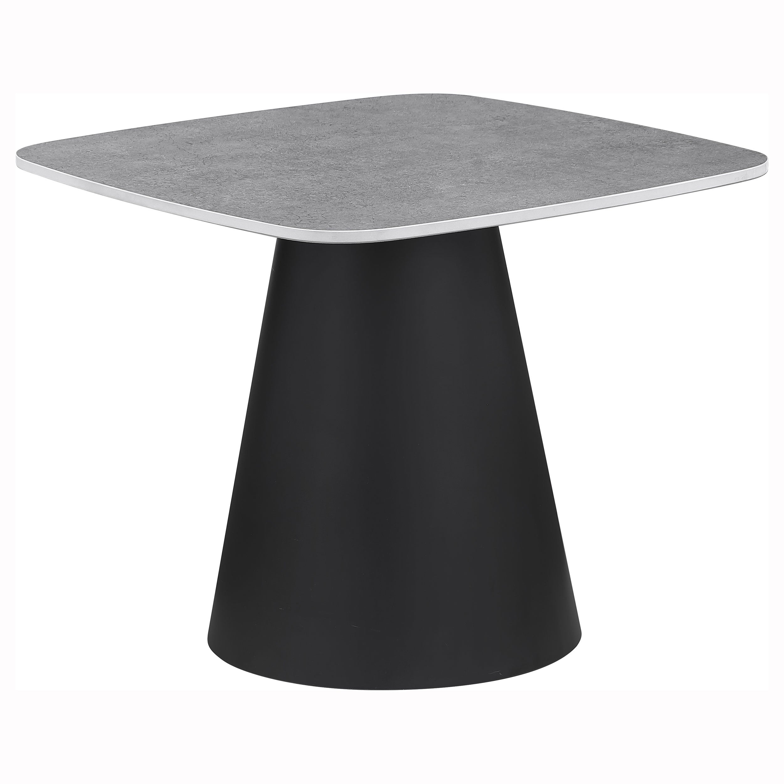 Eason 2-piece Cocktail Coffee Table Set Concrete and Black-