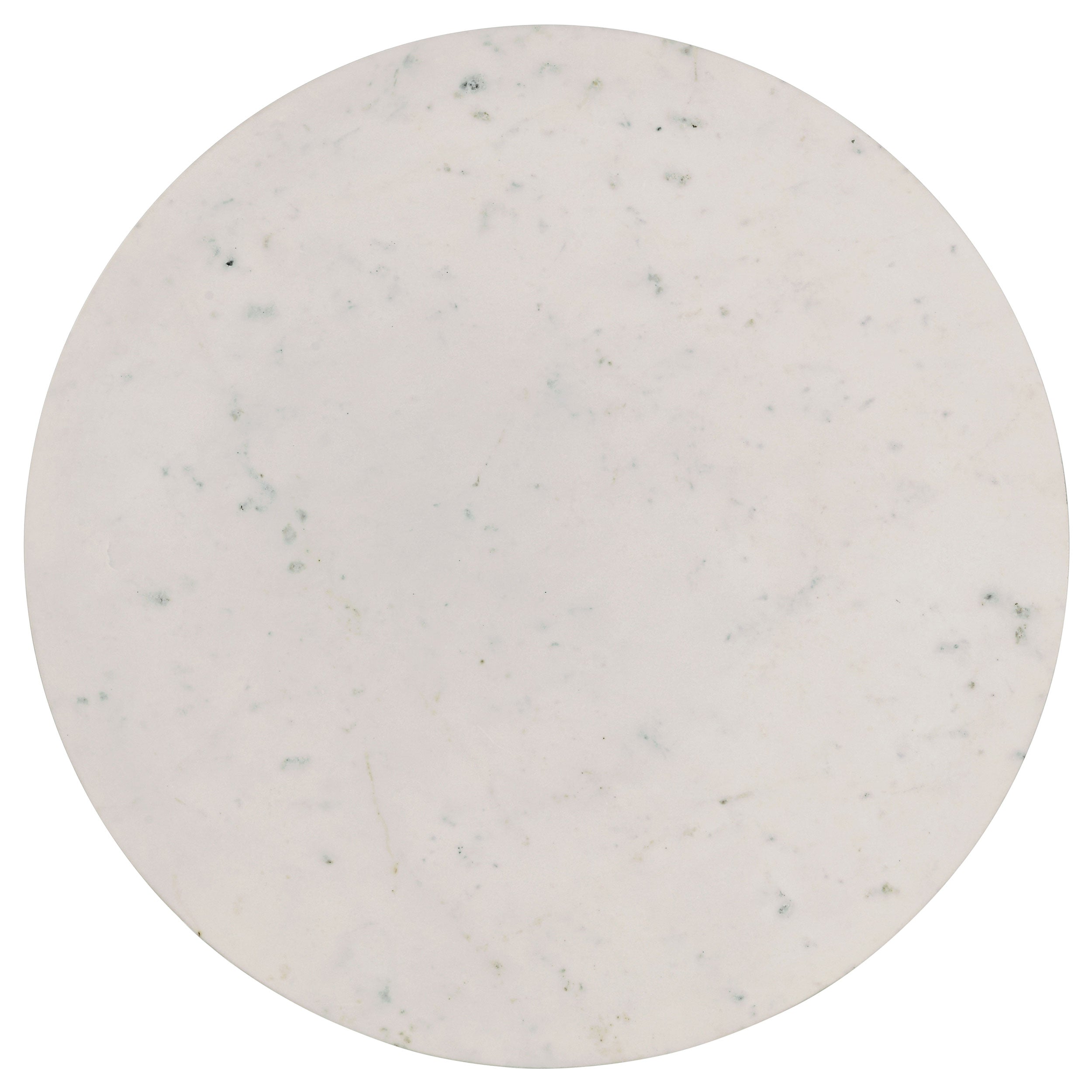 Aldis Round Marble Top Coffee Table White and Natural-