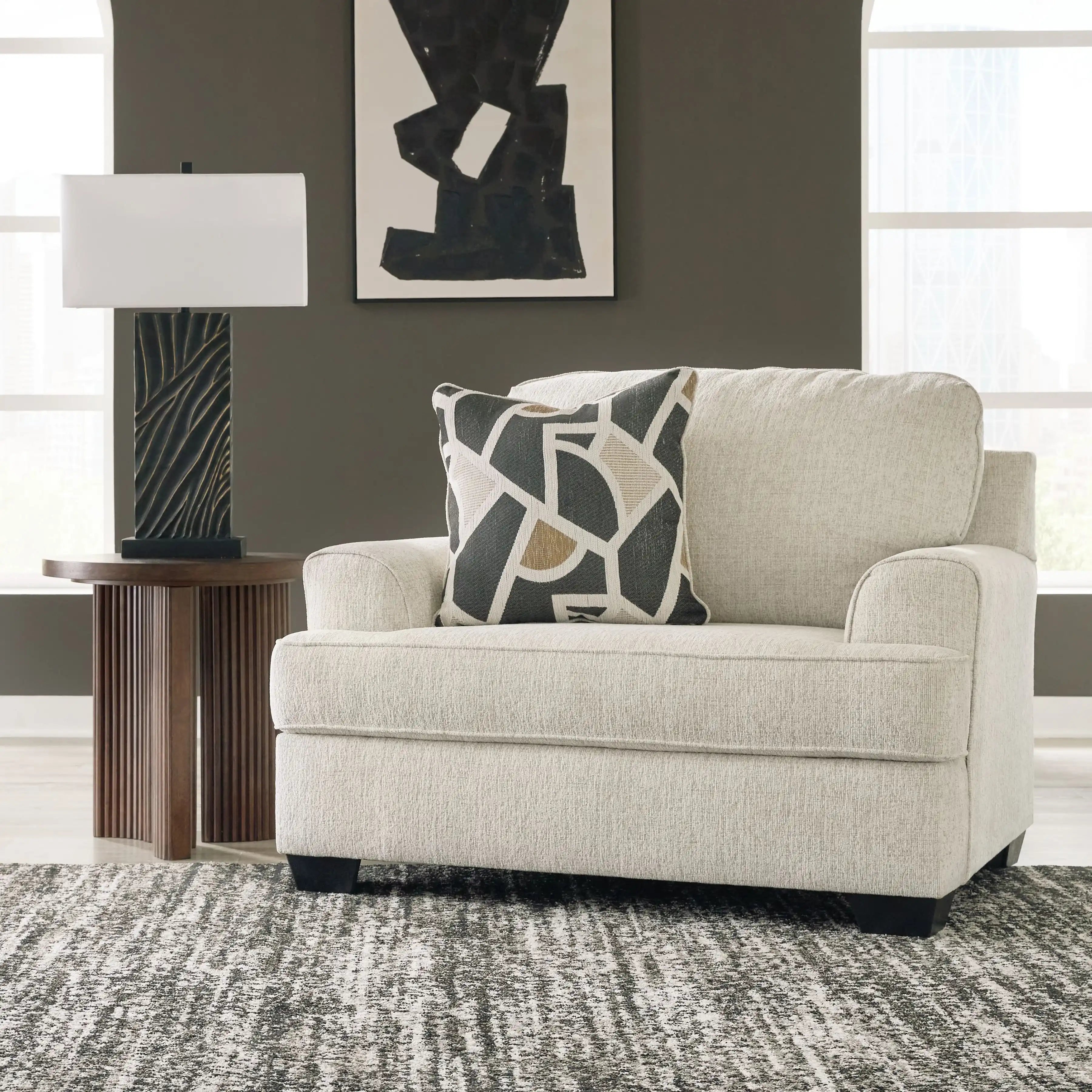 Heartcort - Chair And A Half - Quartz - Best Buy Furniture