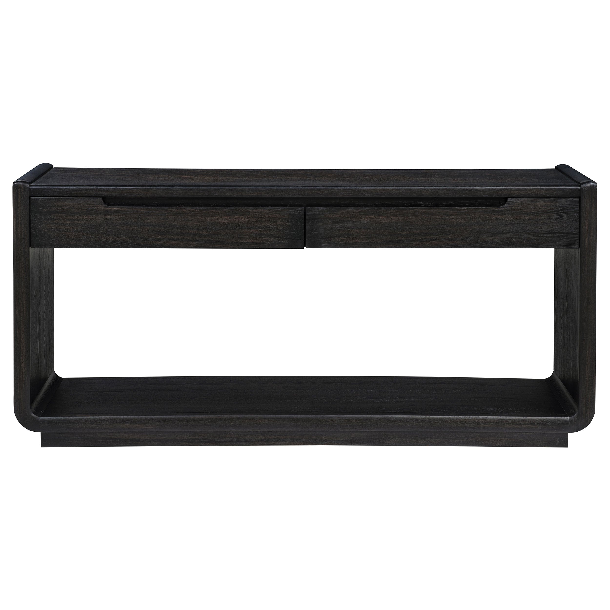Leandro 2-drawer Entryway Sofa Console Table Burnished Black-