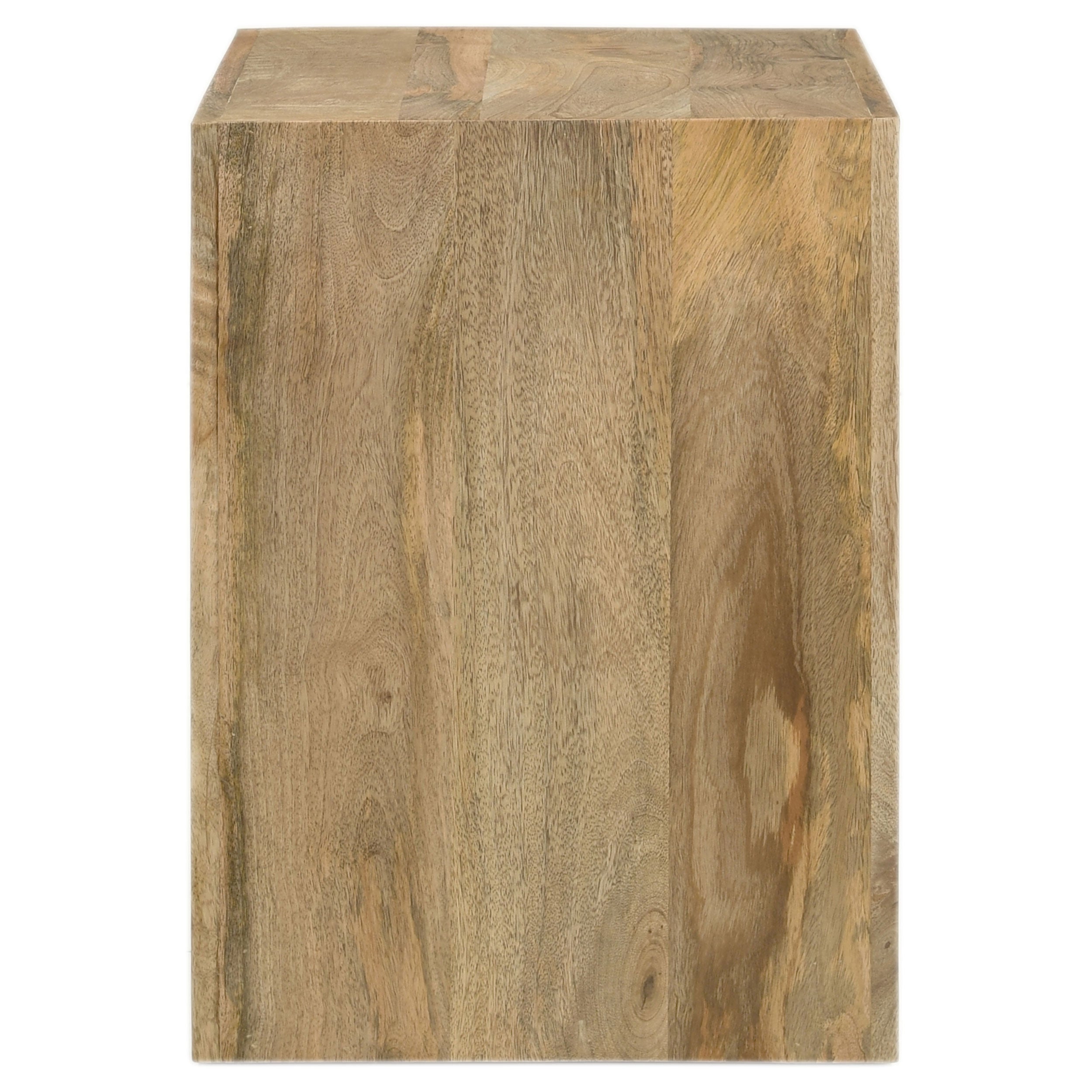 Benton Rectangular Solid Wood End Table Natural-