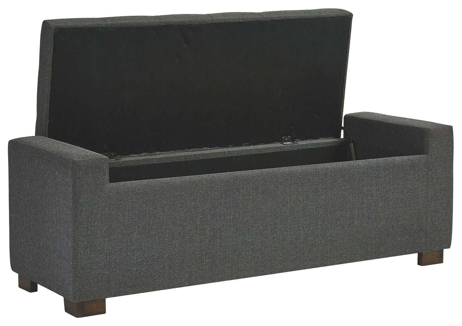 Cortwell - Storage Bench - Gray - Best Buy Furniture