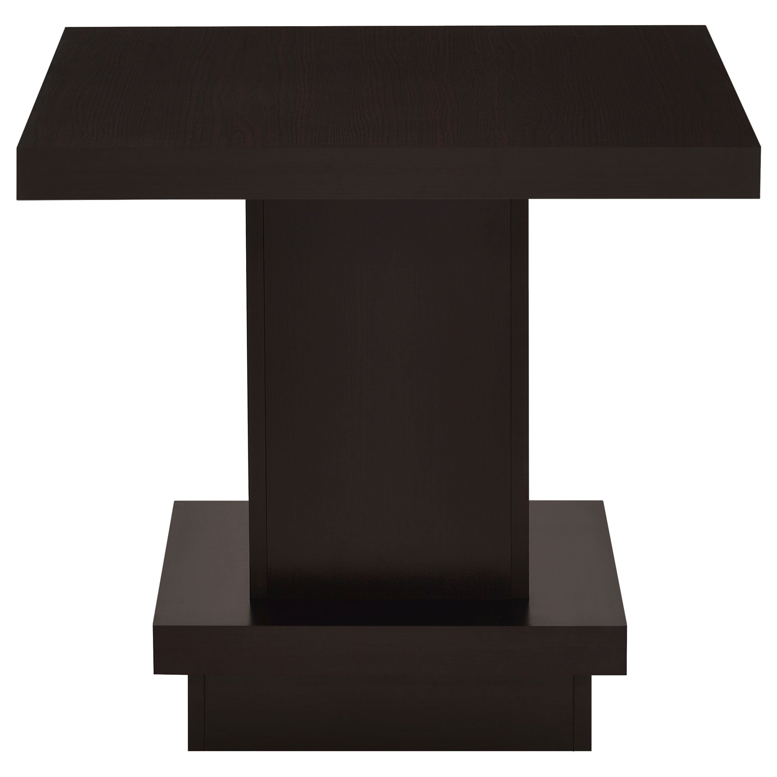 Reston Square Engineered Wood Side End Table Cappuccino-CoasterEveryday