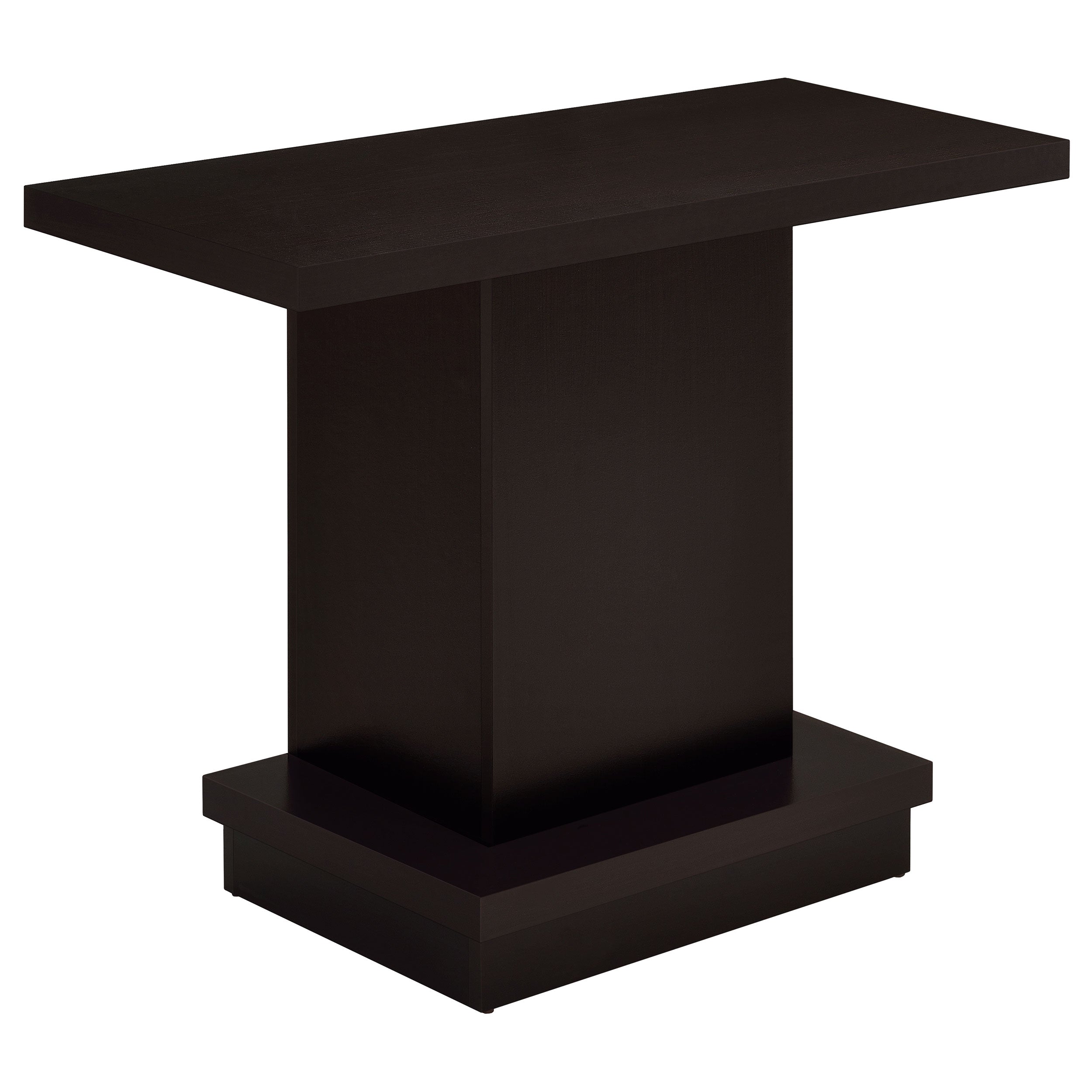 Reston Engineered Wood Pedestal Console Table Cappuccino-CoasterEveryday