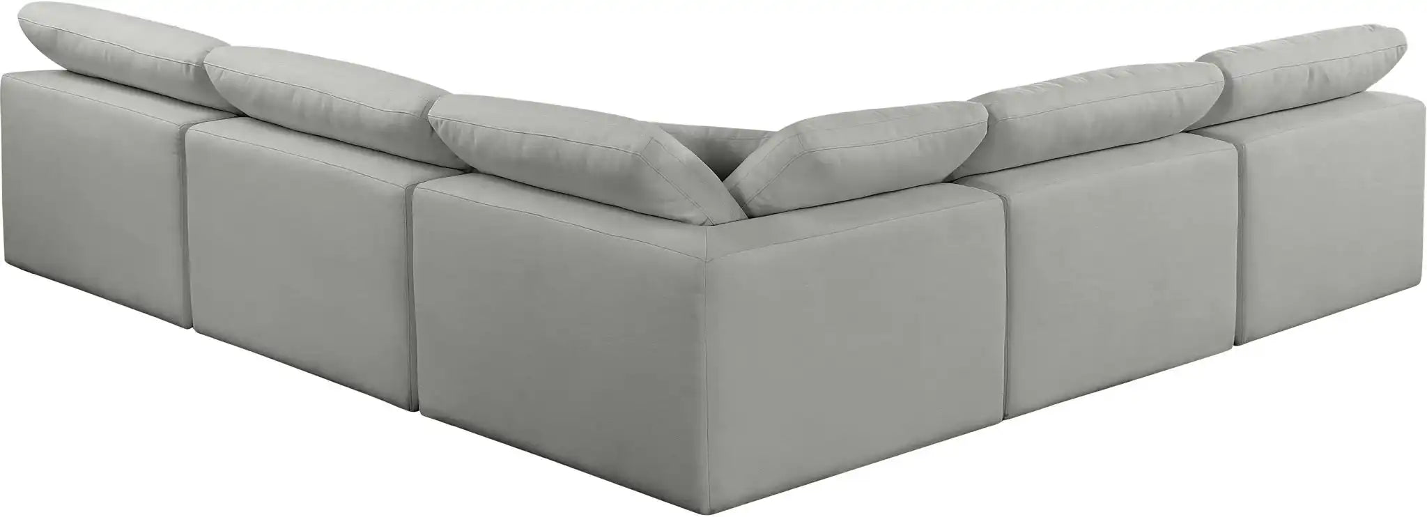 Comfy - 5 Piece Linen Modular Corner Armless Sectional