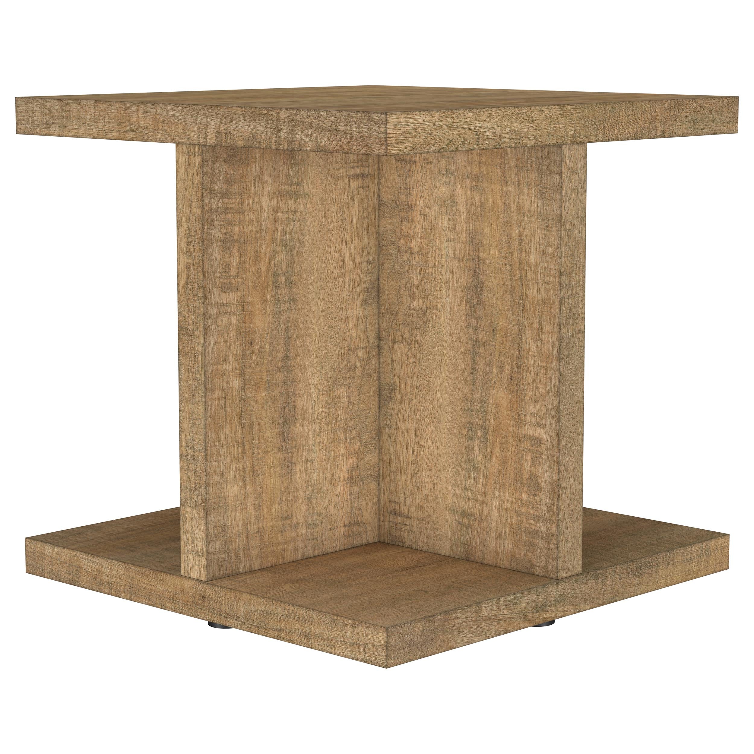 Cortona Square Engineered Wood End Side Table Mango-