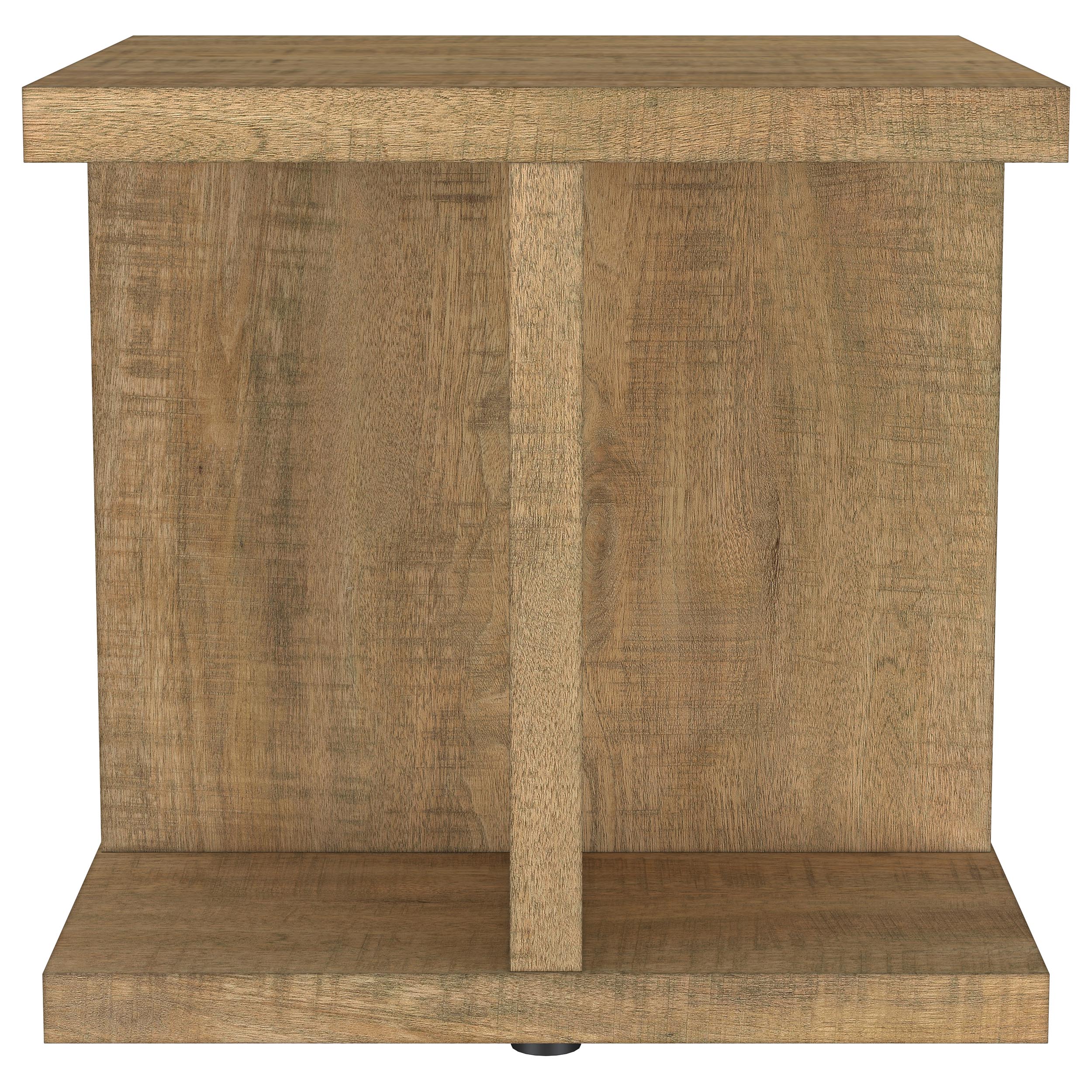 Cortona Square Engineered Wood End Side Table Mango-
