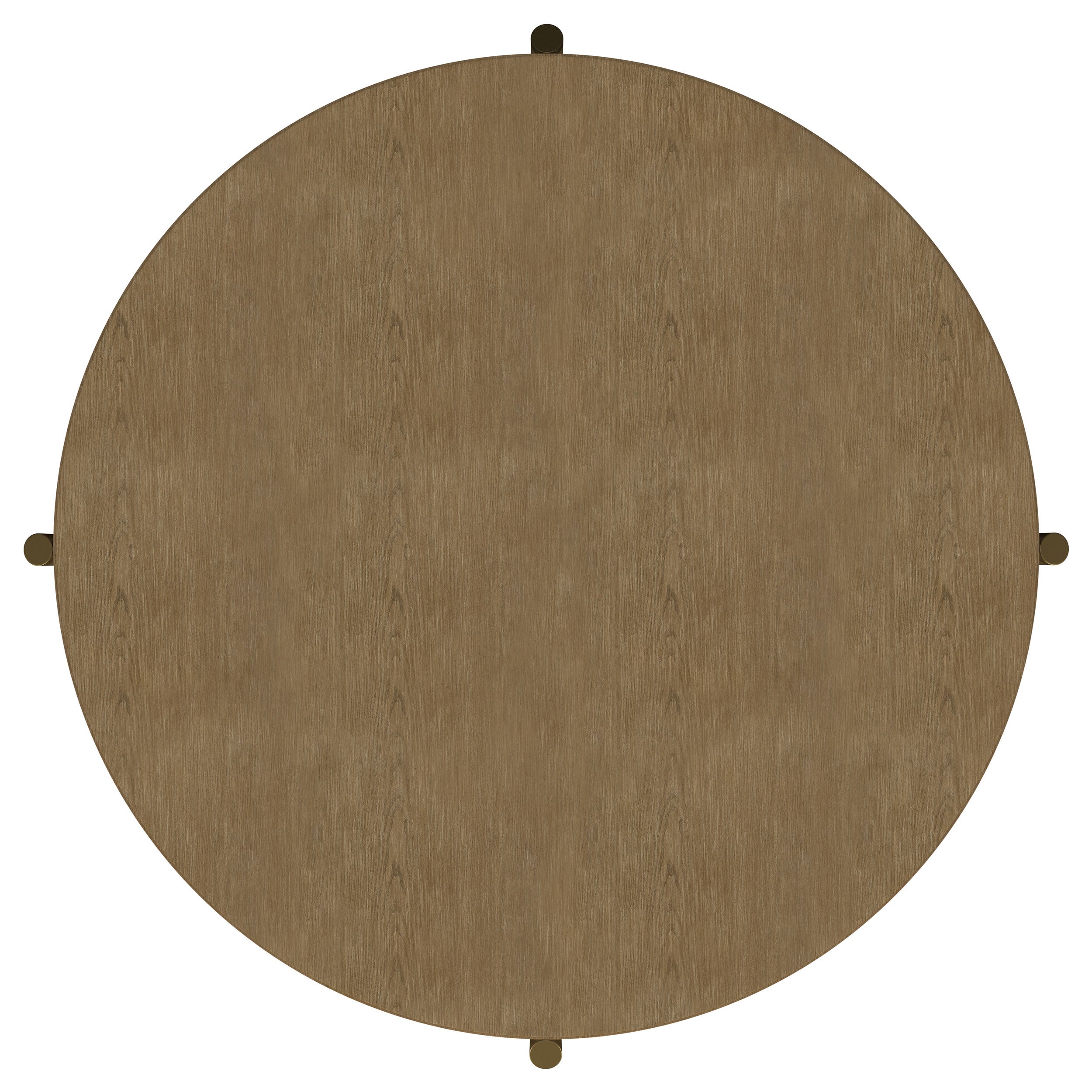 Arini Round Coffee Table With Storage Shelf Sand Wash-