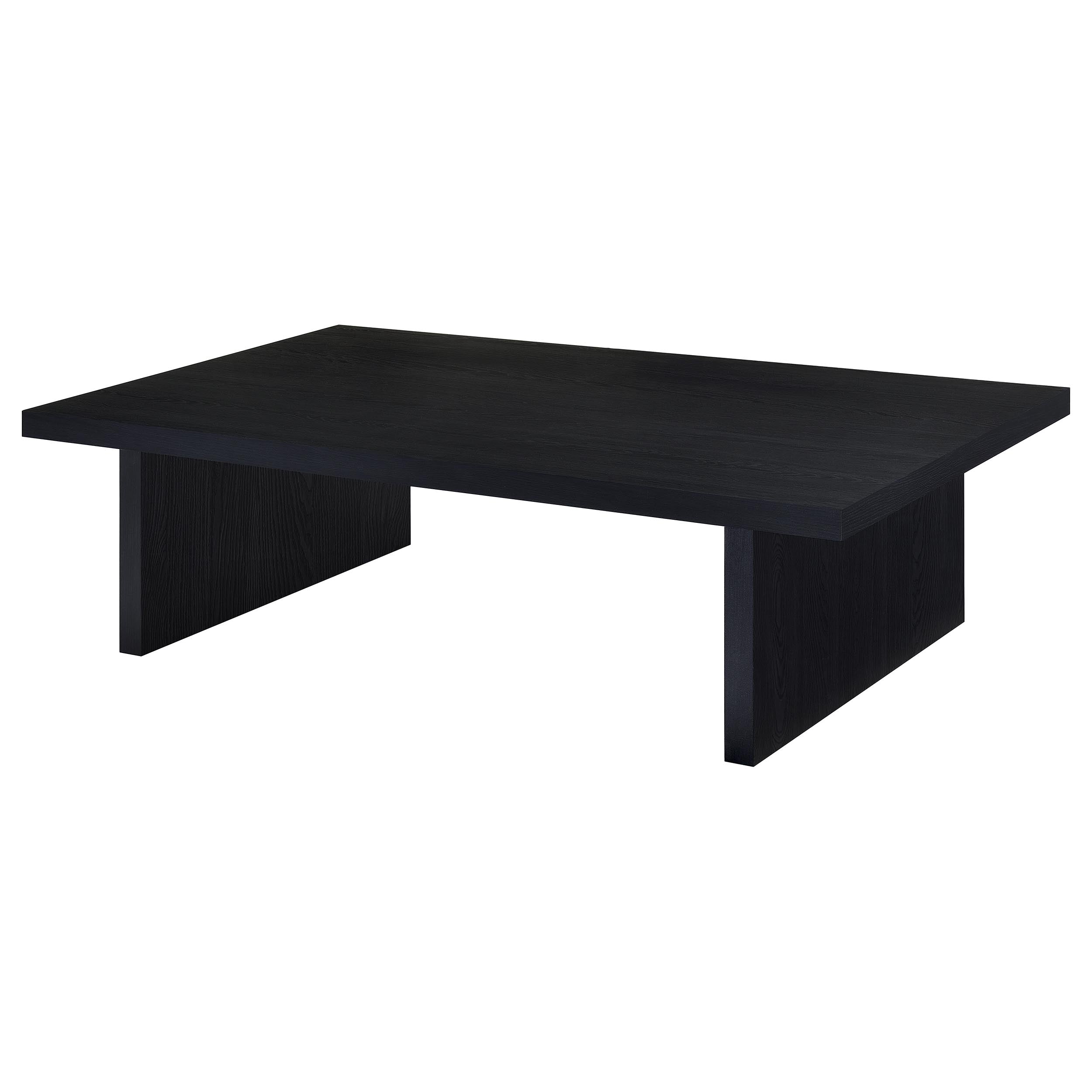Max Rectangular Engineered Laminate Coffee Table Black-