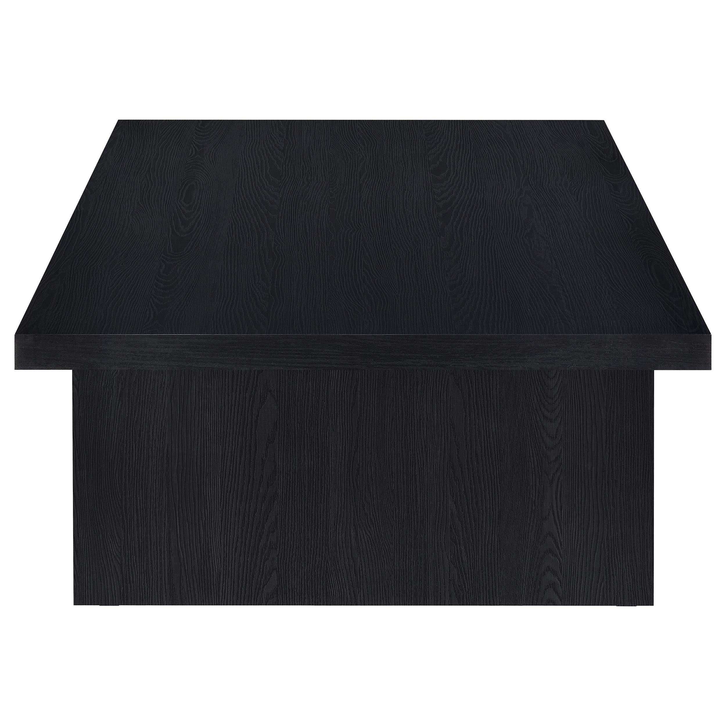 Max Rectangular Engineered Laminate Coffee Table Black-