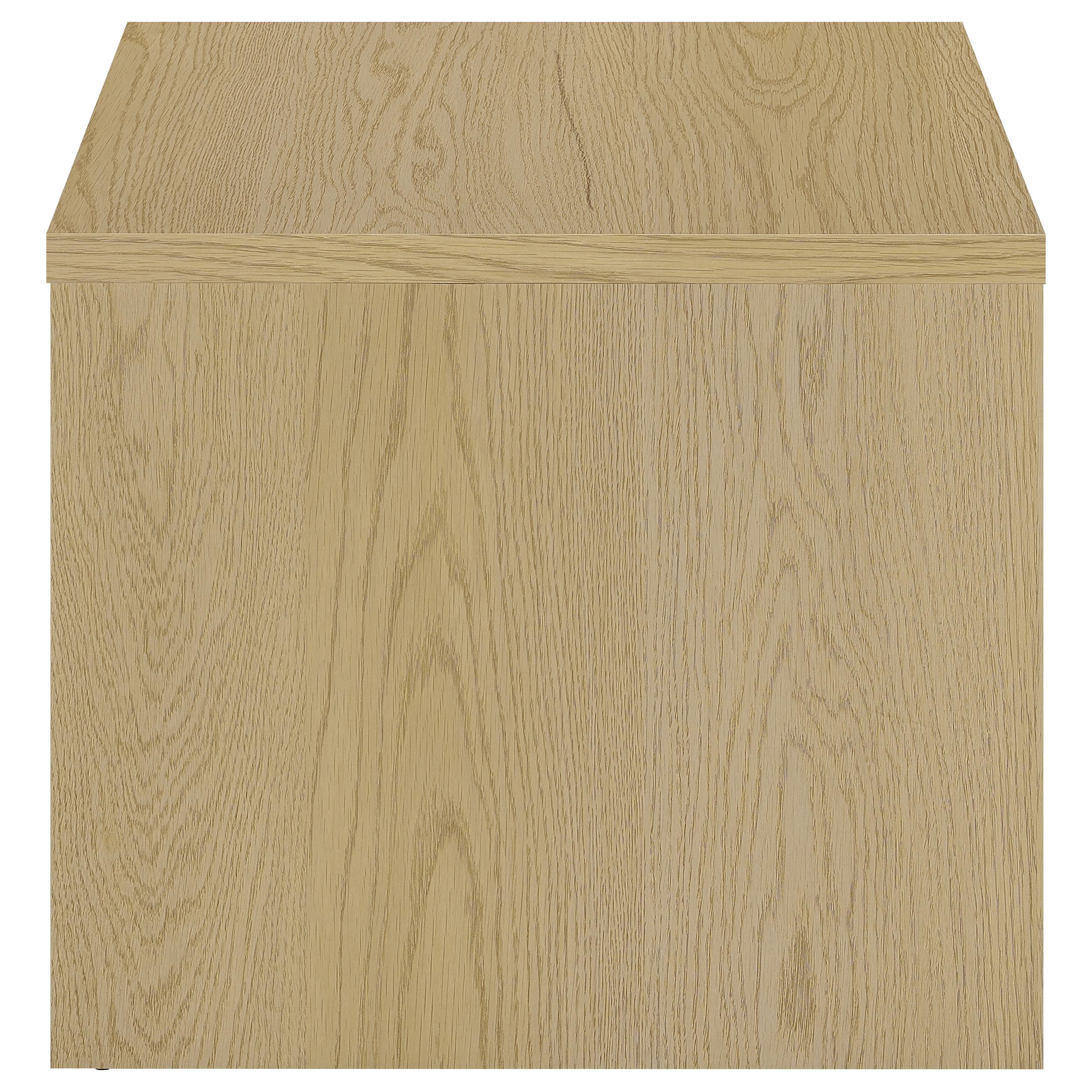 Canoga Engineered Wood Accent Side End Table Light Oak-