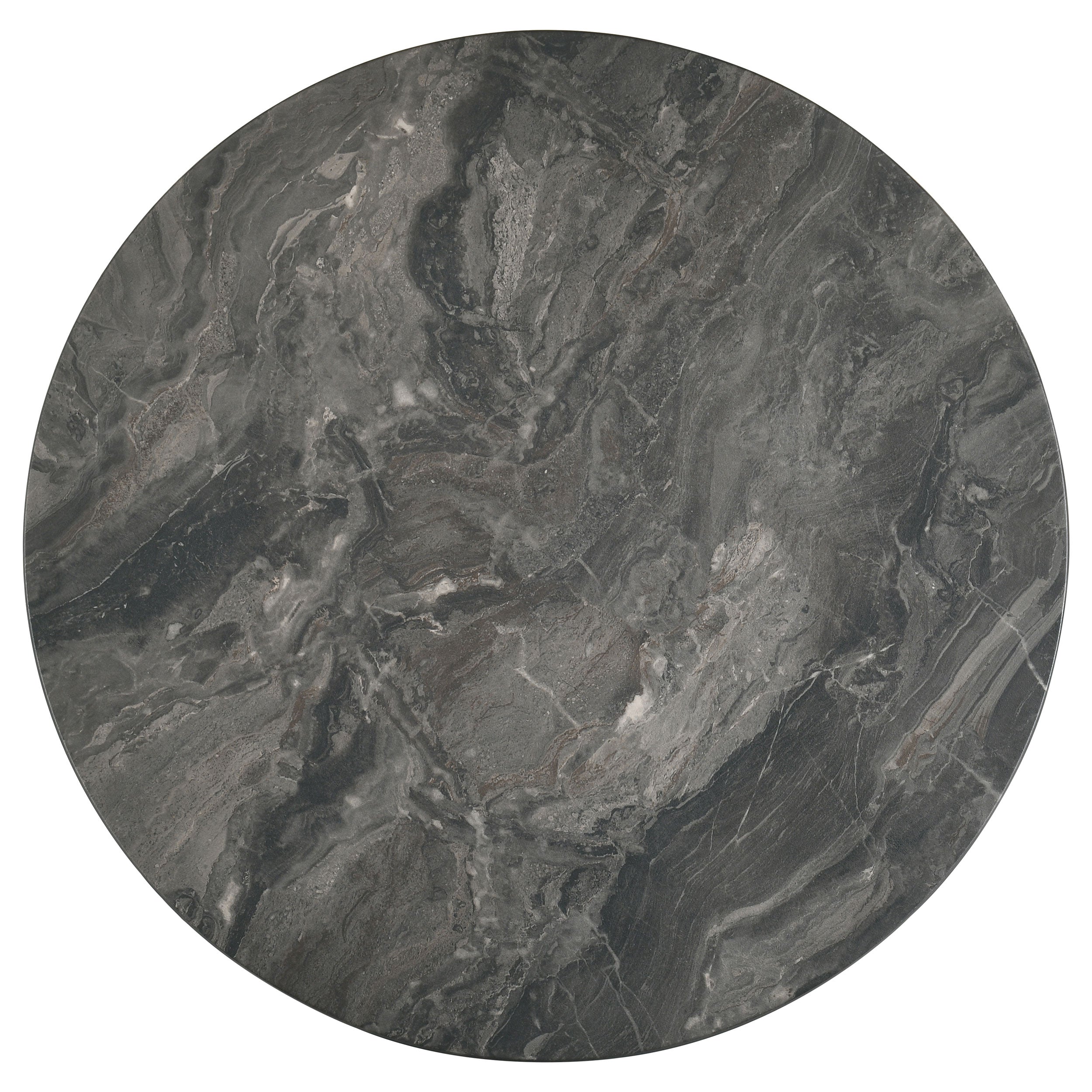 Bradley Round SmartTop Cocktail Coffee Table Smokey Grey and Brown-