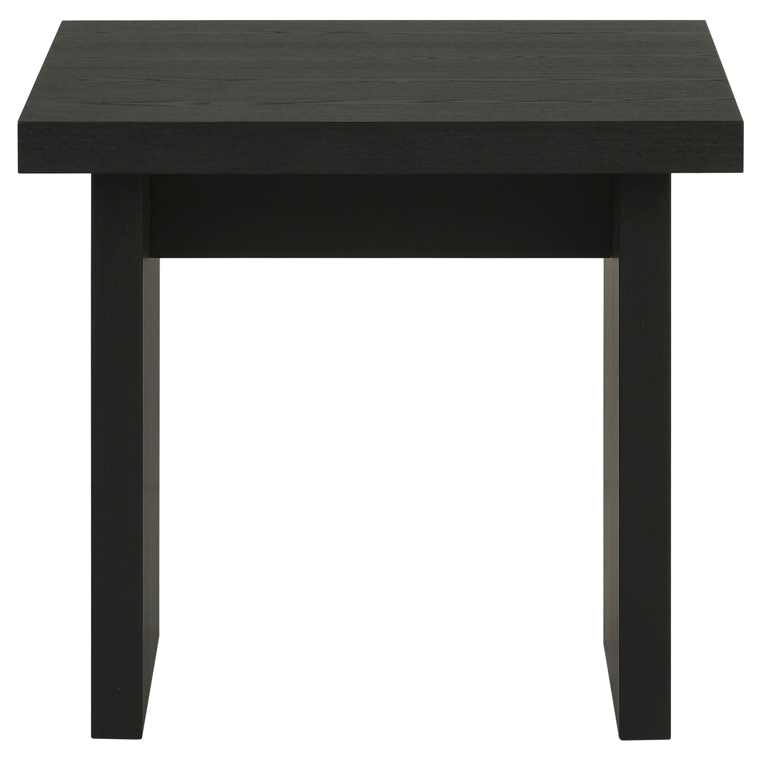 Decker Square Occasional Side End Table Black-